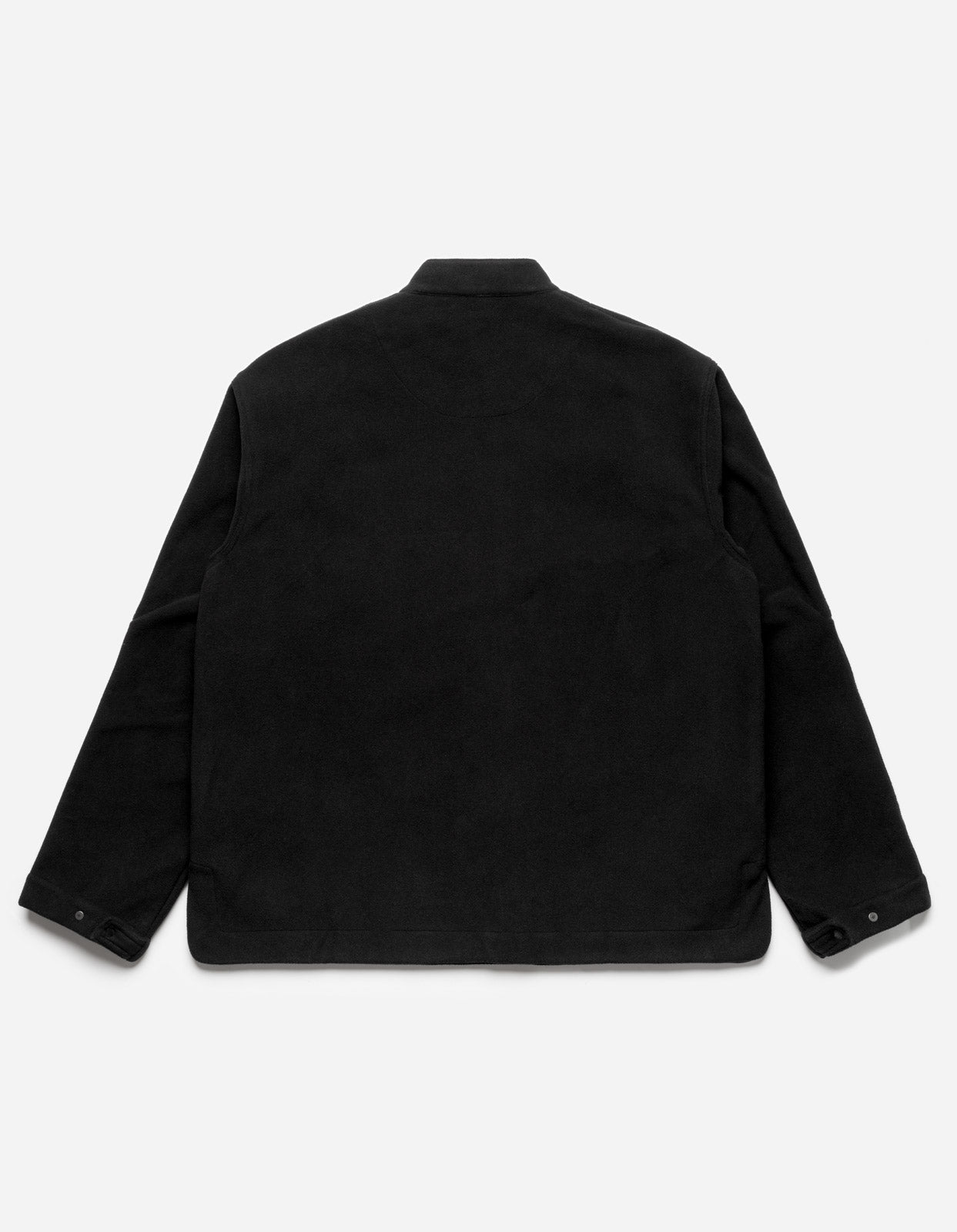 4579 Asym Monk Fleece Overshirt Black