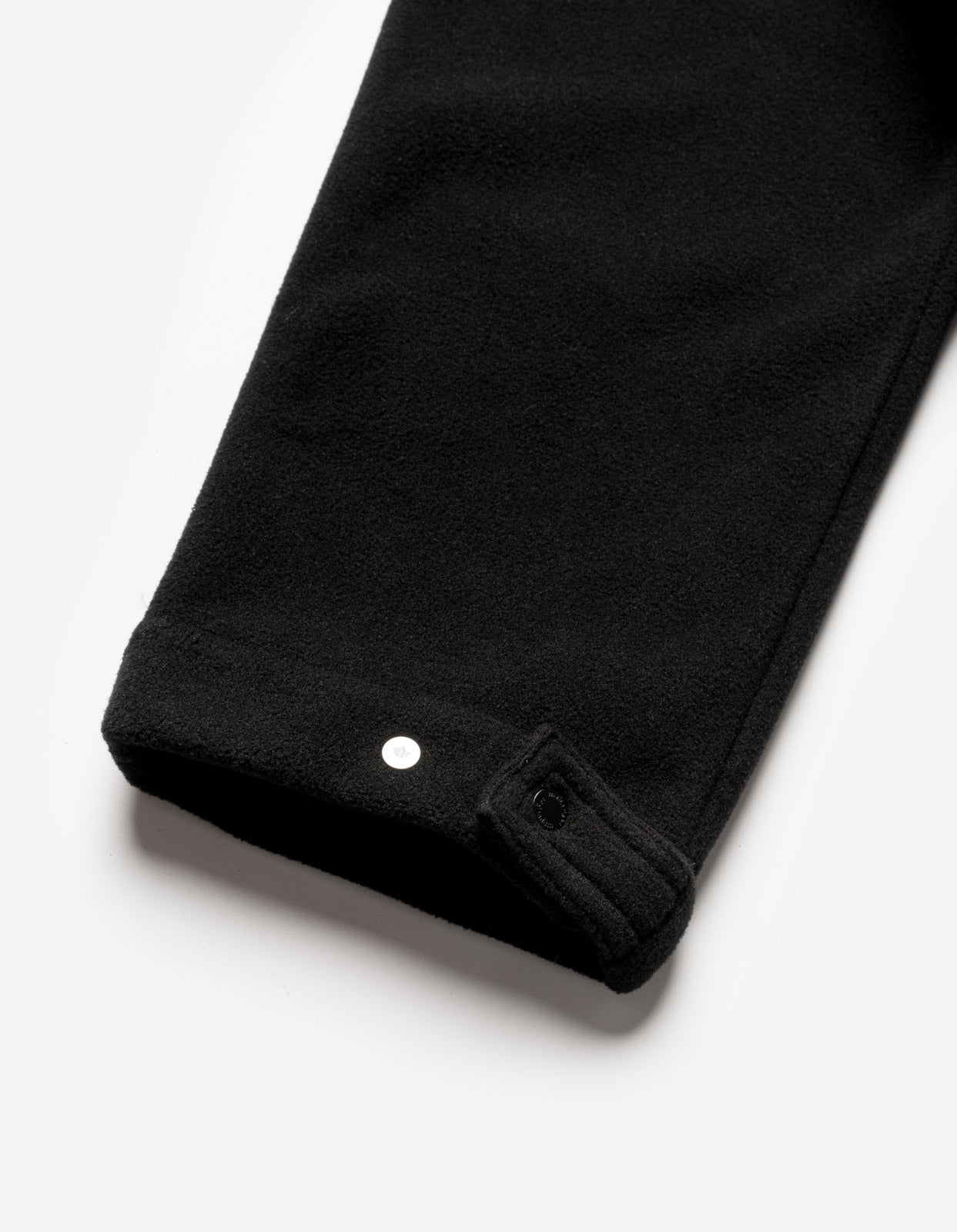 4579 Asym Monk Fleece Overshirt Black