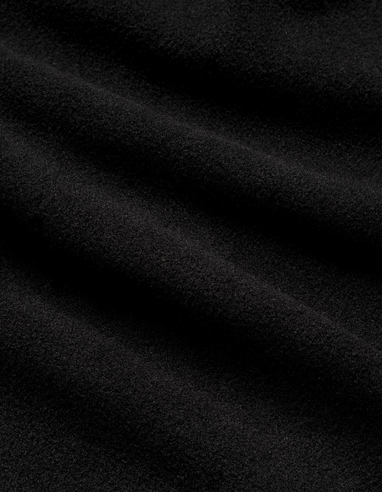 4579 Asym Monk Fleece Overshirt Black