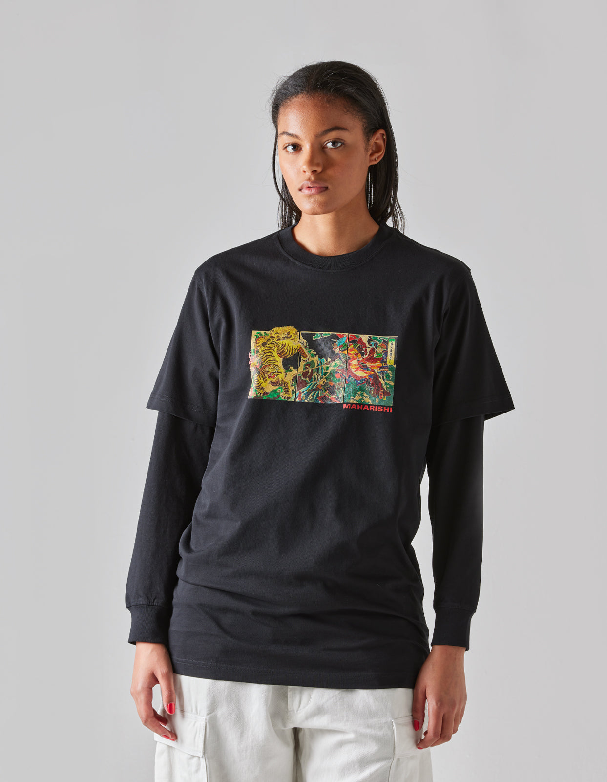 1079 Tiger vs. Samurai T-Shirt Black