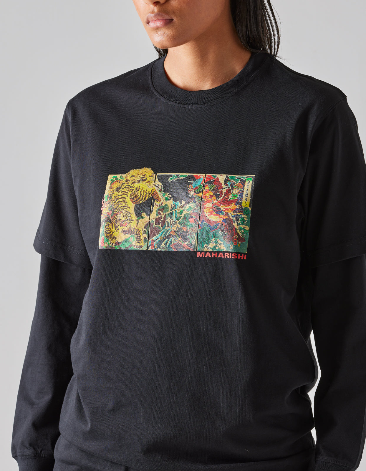 1079 Tiger vs. Samurai T-Shirt Black