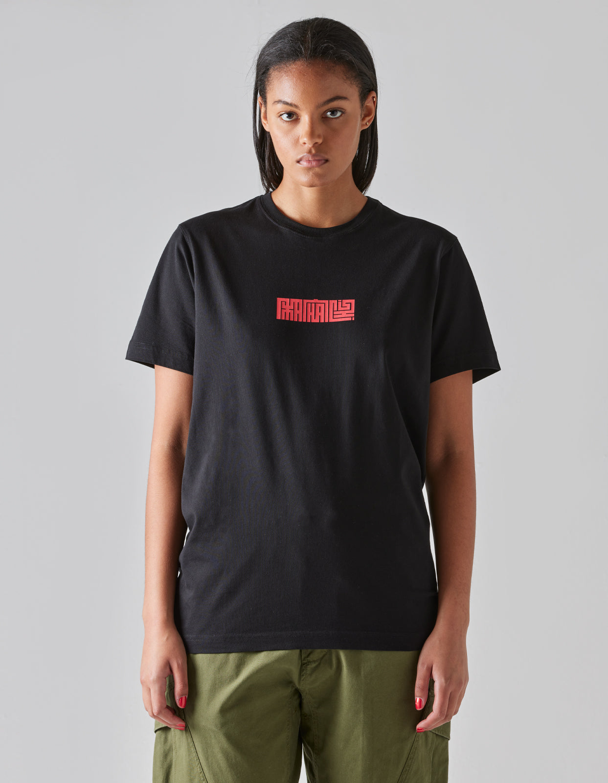 1085 Hanko Organic Printed T-Shirt Black