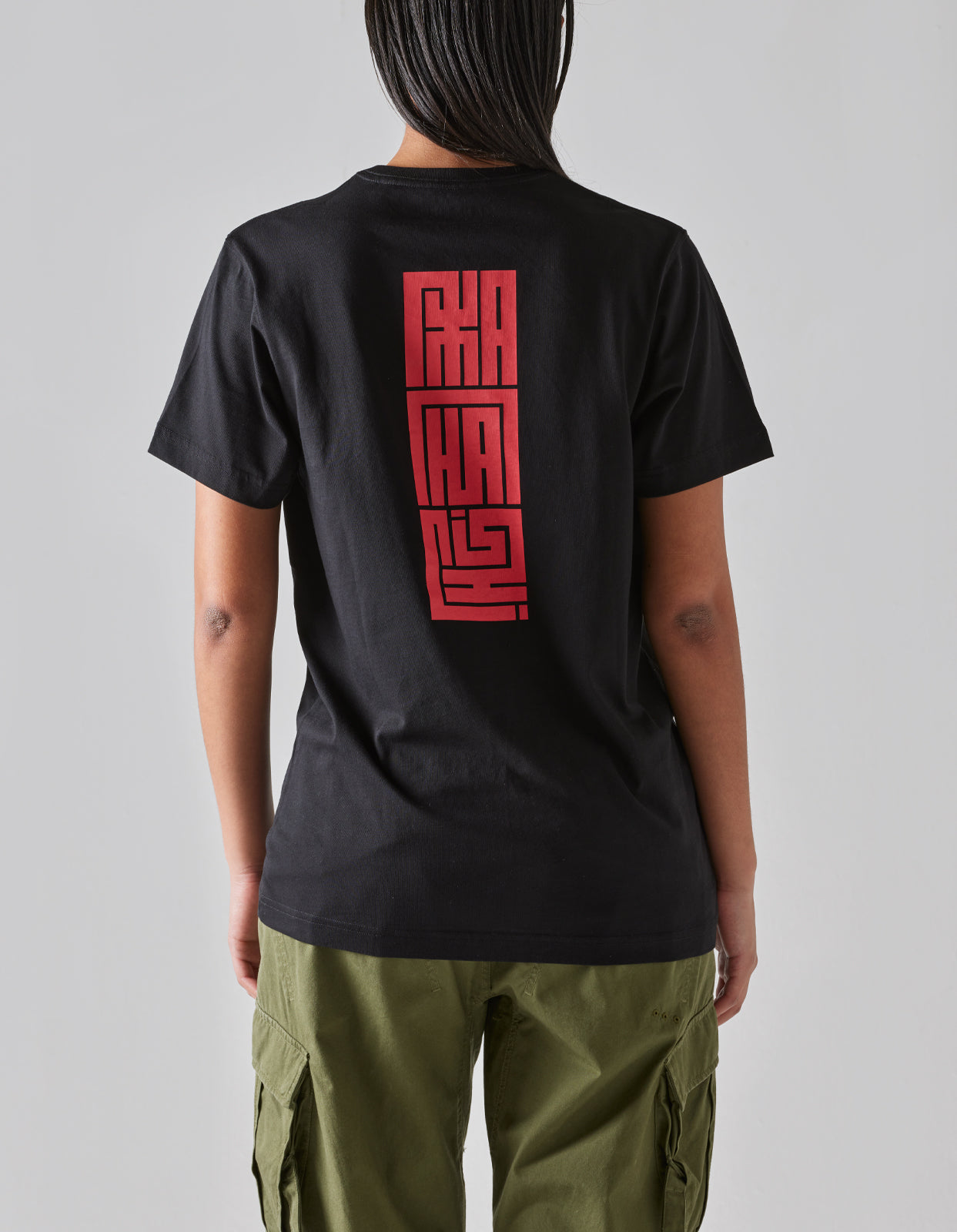 1085 Hanko Organic Printed T-Shirt Black