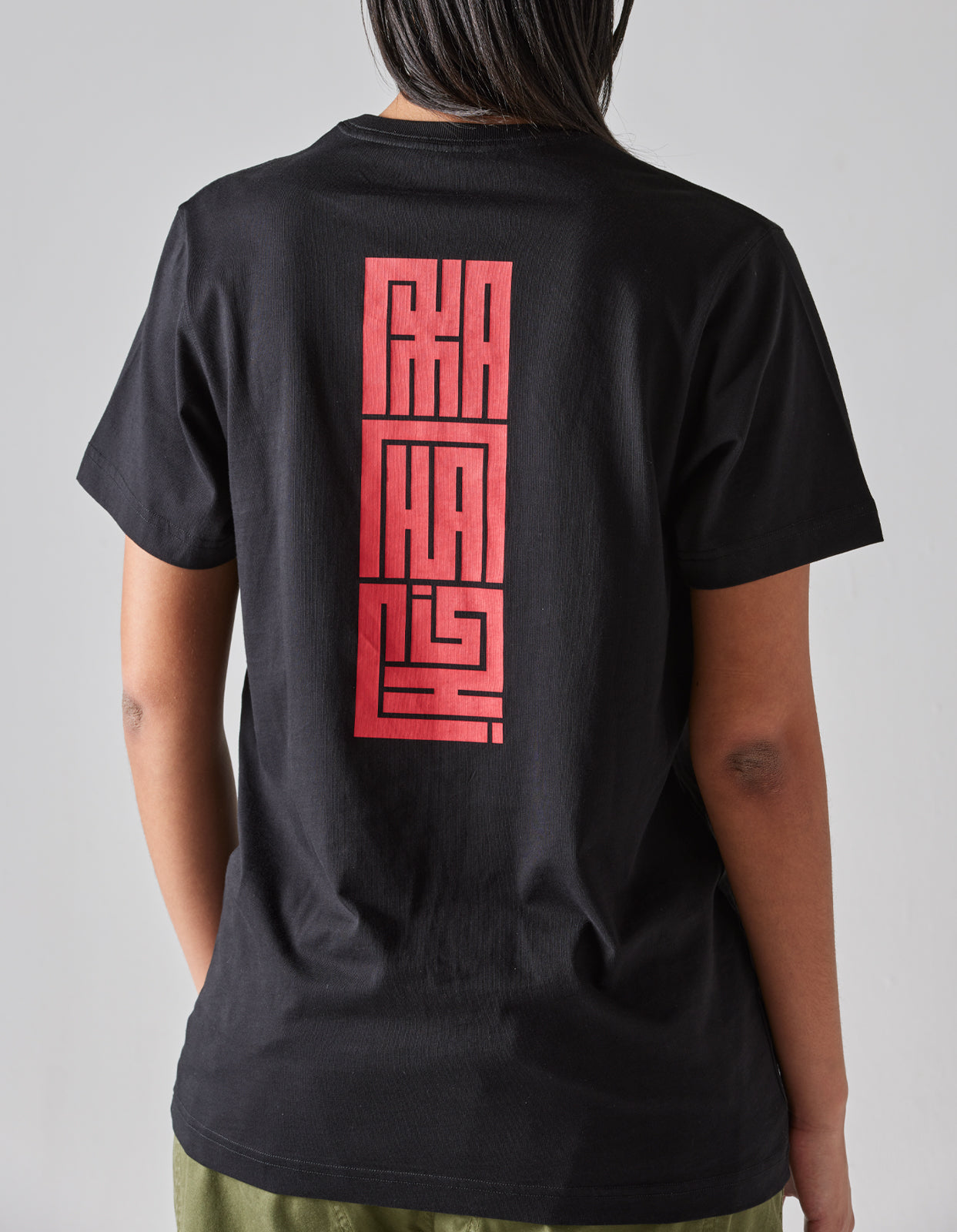 1085 Hanko Organic Printed T-Shirt Black