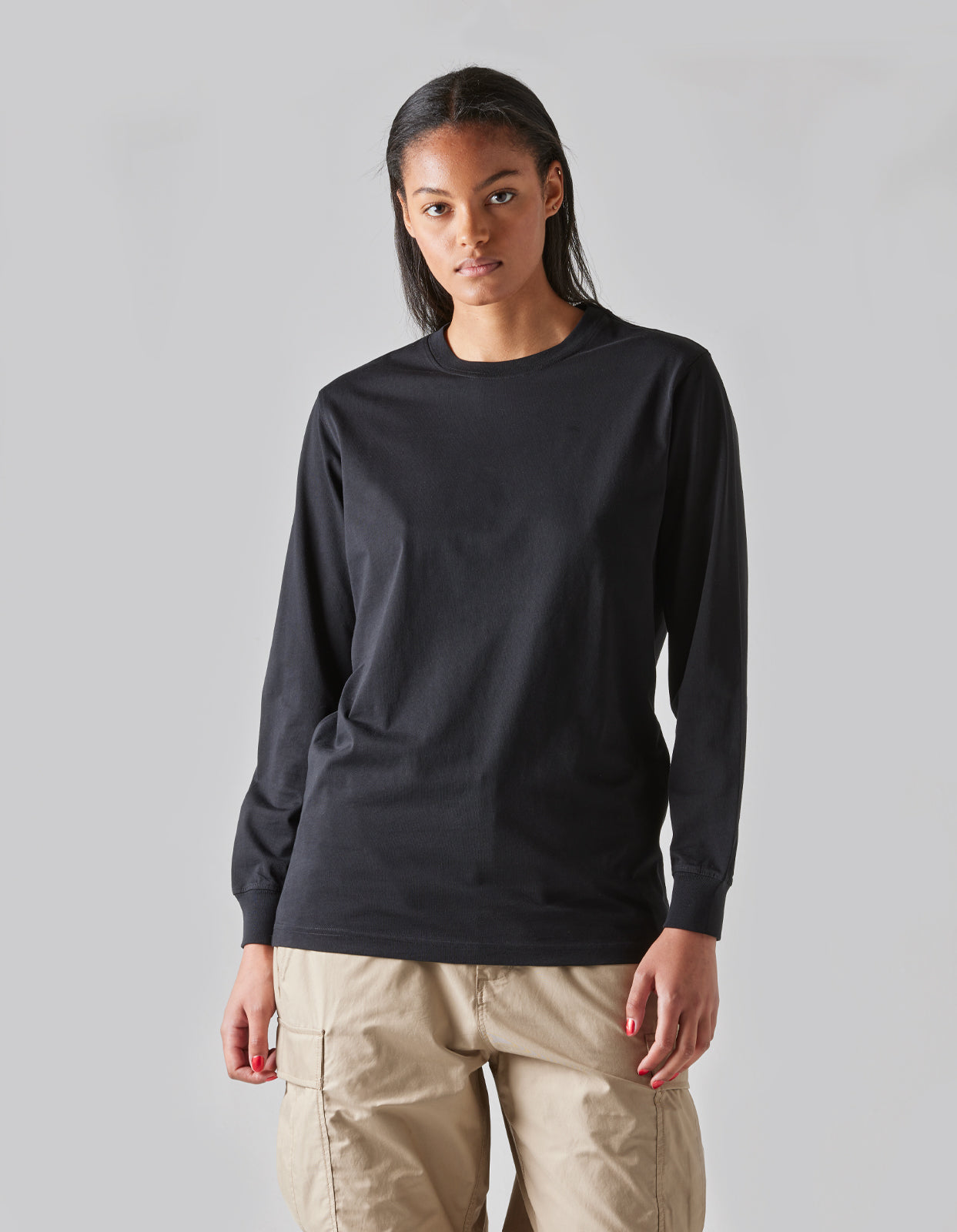 1083 Hikeshi Organic L/S T-Shirt Black