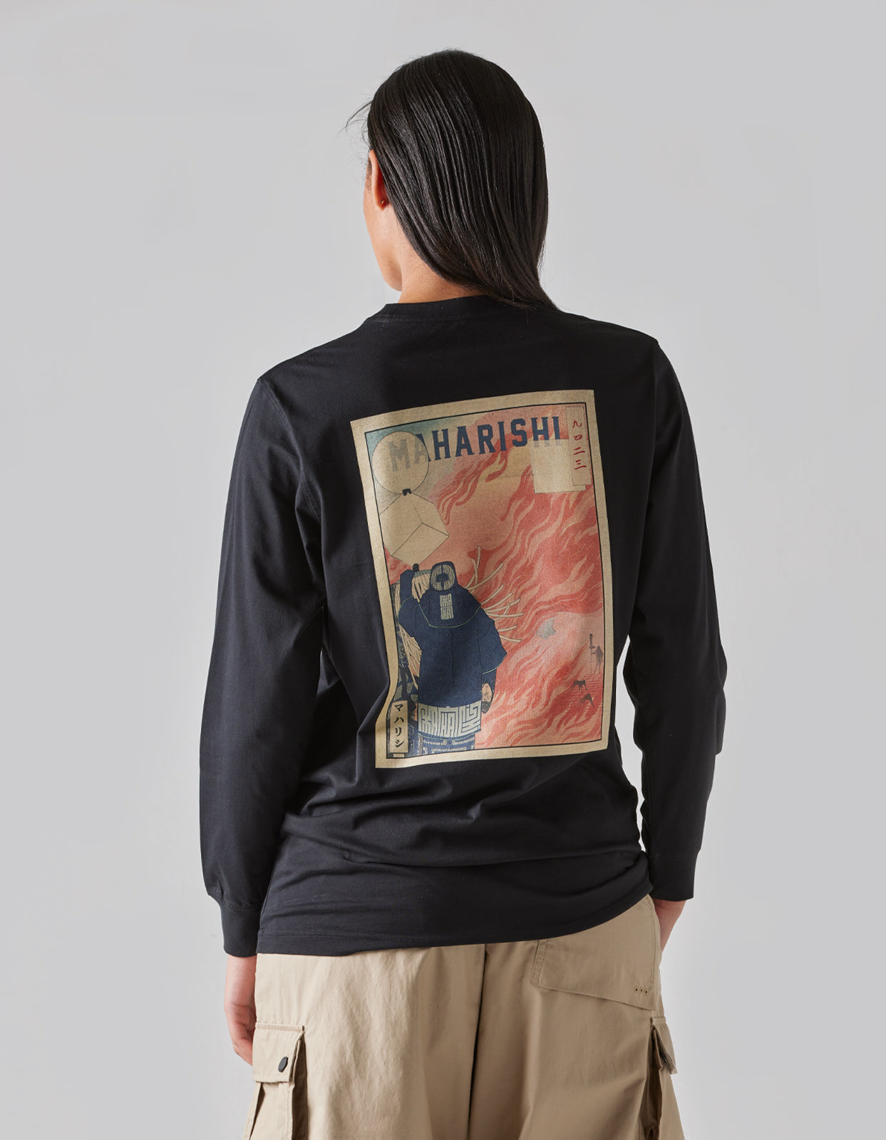 1083 Hikeshi Organic L/S T-Shirt Black