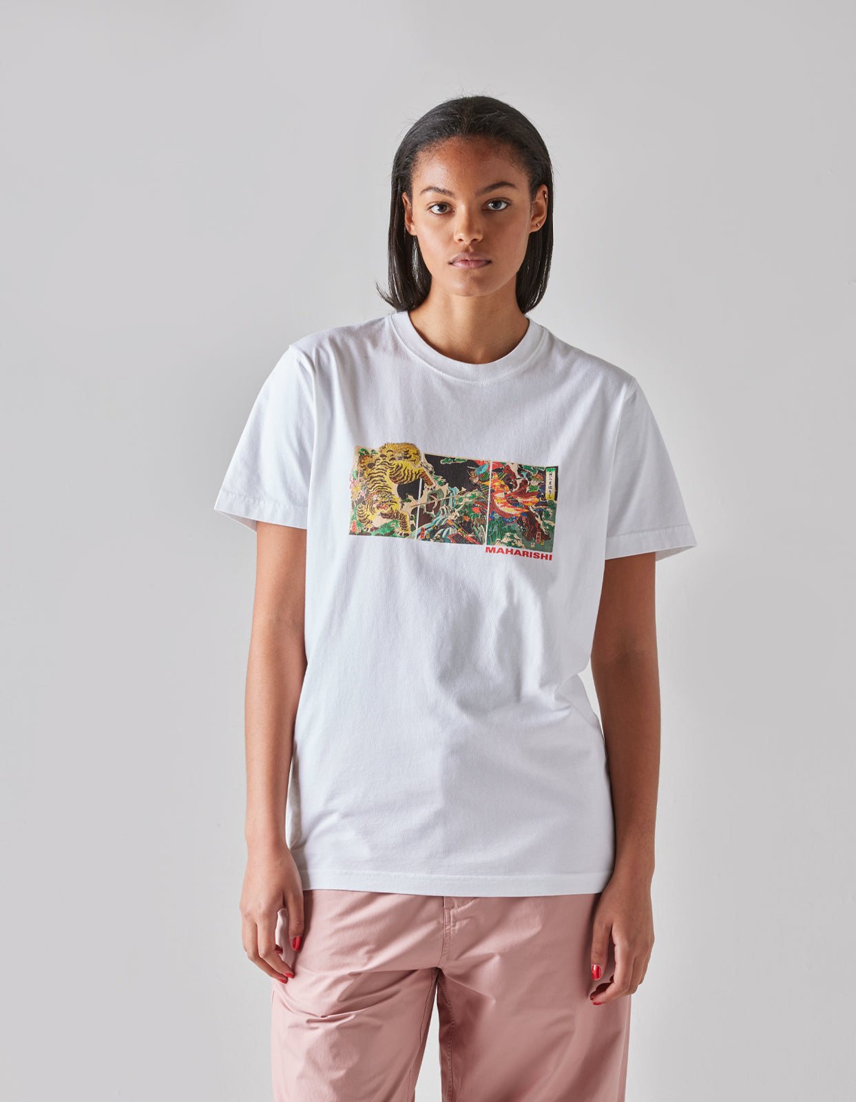 1079 Tiger vs. Samurai T-Shirt White