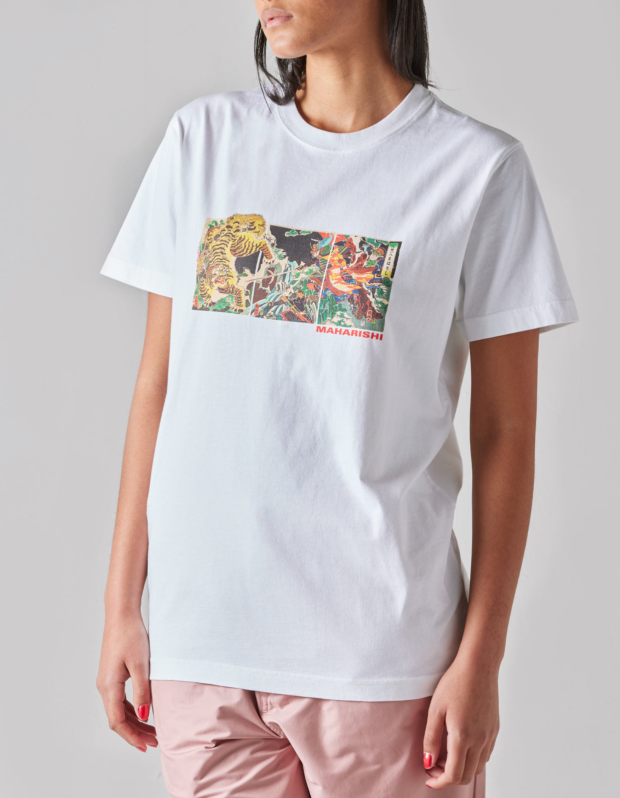 1079 Tiger vs. Samurai T-Shirt White
