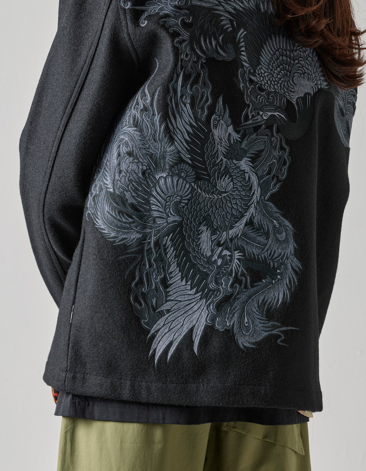 4533 Duality Stadium Kimono Tonal Black