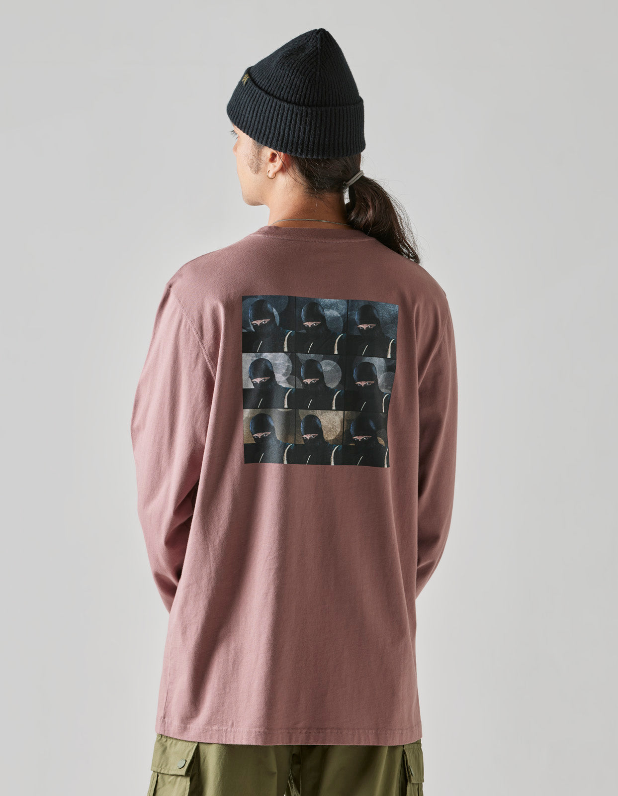 1106 The Jaguar Mask L/S T-Shirt Murasaki Purple