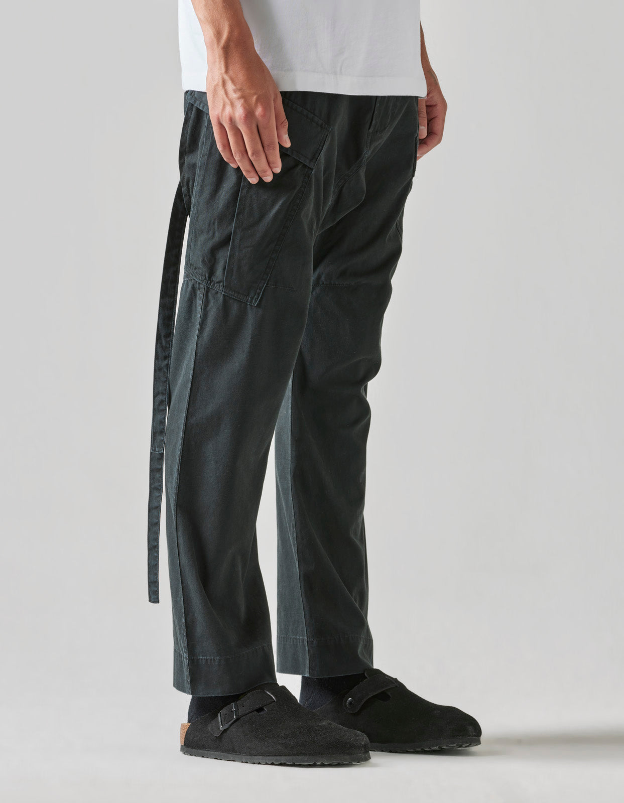 4515 Low Cargo Pants Black BLK-108F