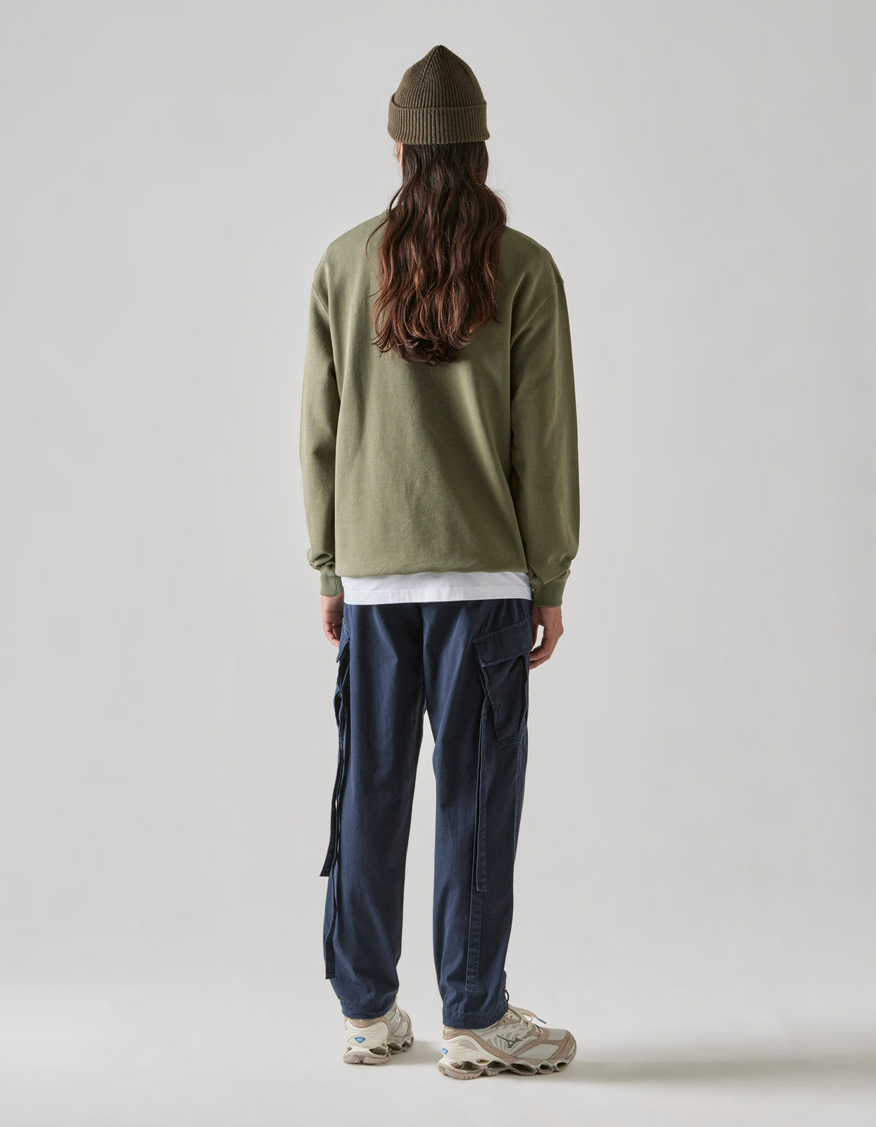 4505 Flying Peace Cranes Crew Sweat Olive OG-107F