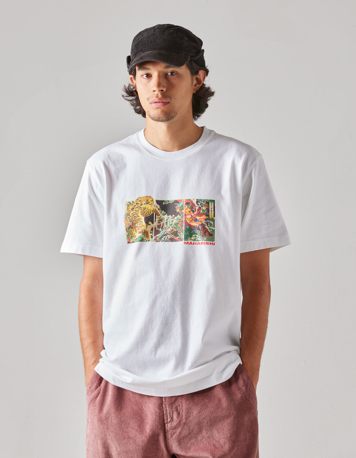 1079 Tiger vs. Samurai T-Shirt White