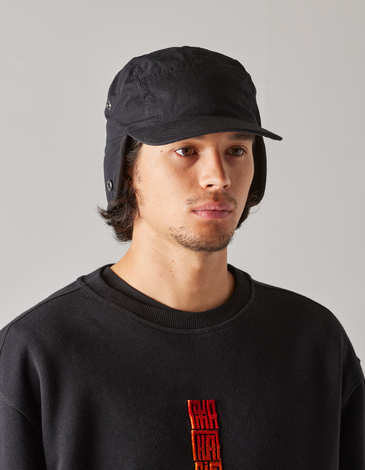 4618 Cordura NYCO® 5 Panel Cap Black