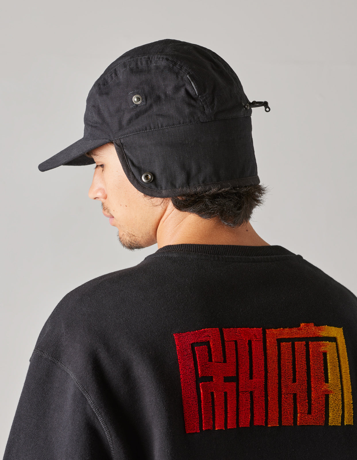 4618 Cordura NYCO® 5 Panel Cap Black