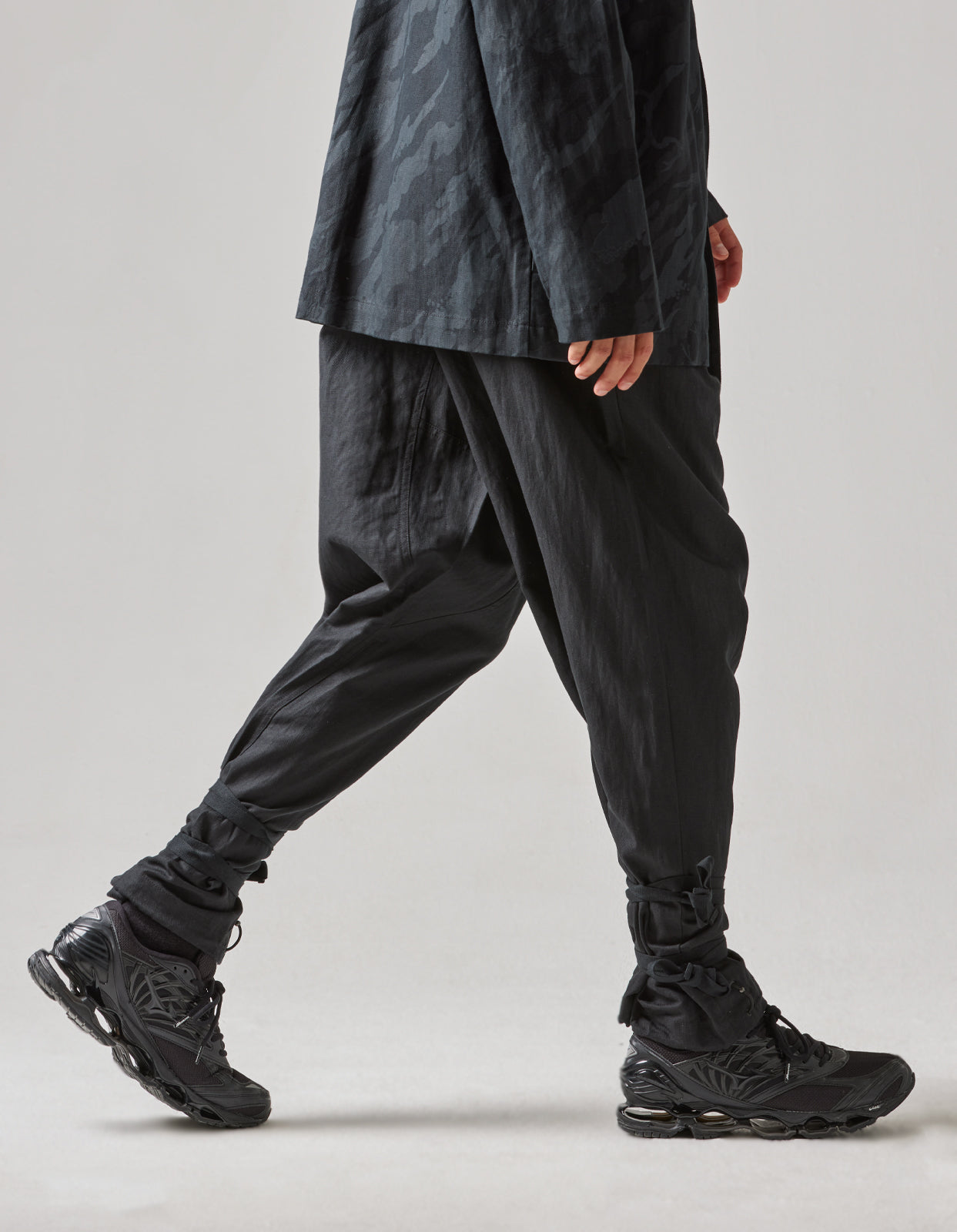 4590 Shinobi Hemp Track Pants Black