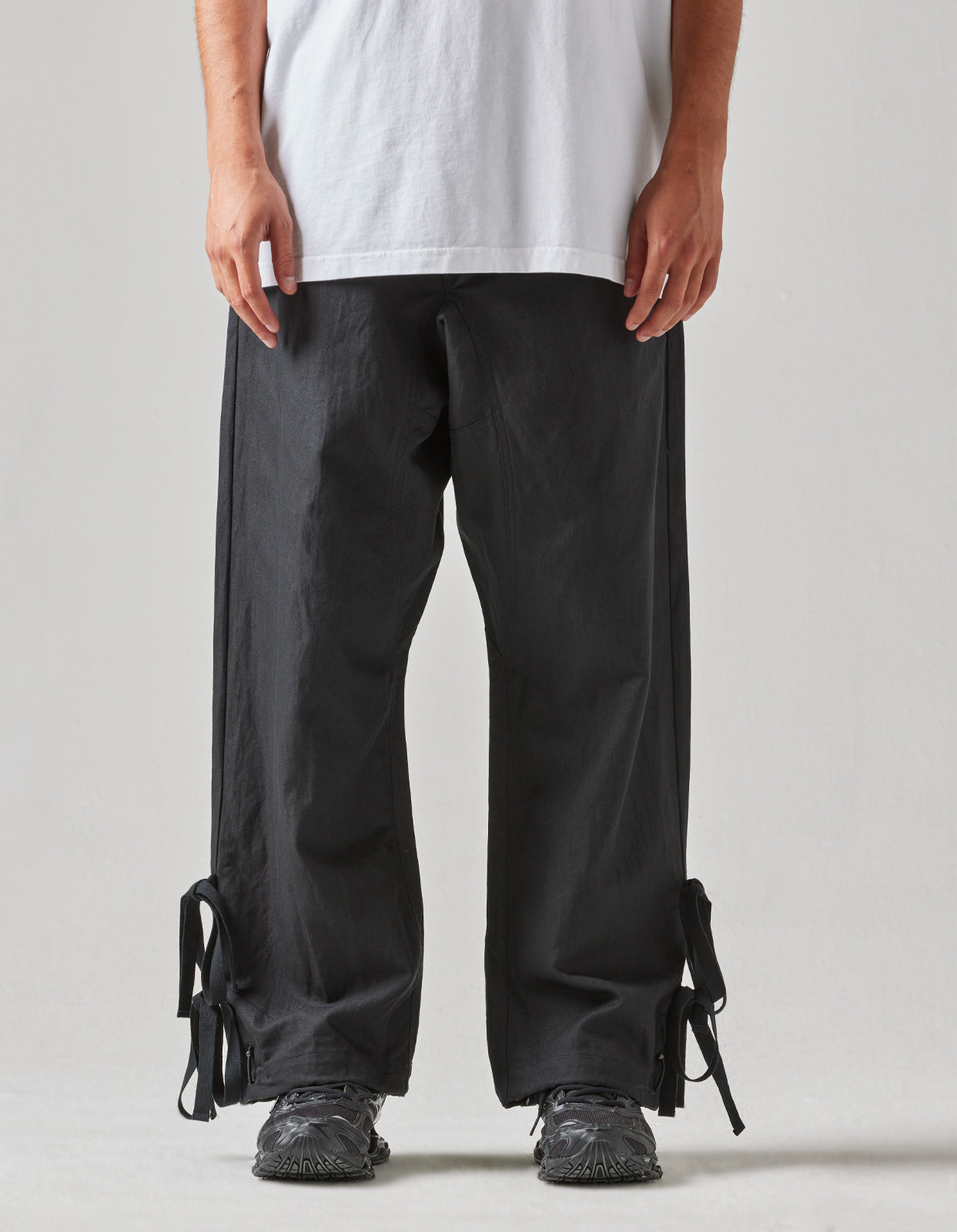 4590 Shinobi Hemp Track Pants Black