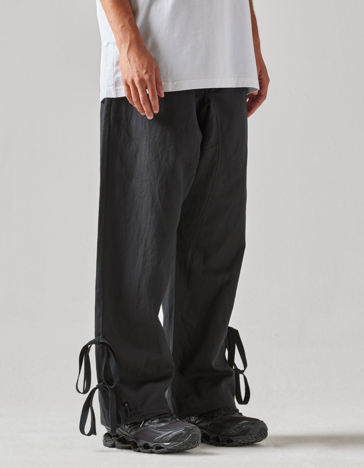 4590 Shinobi Hemp Track Pants Black