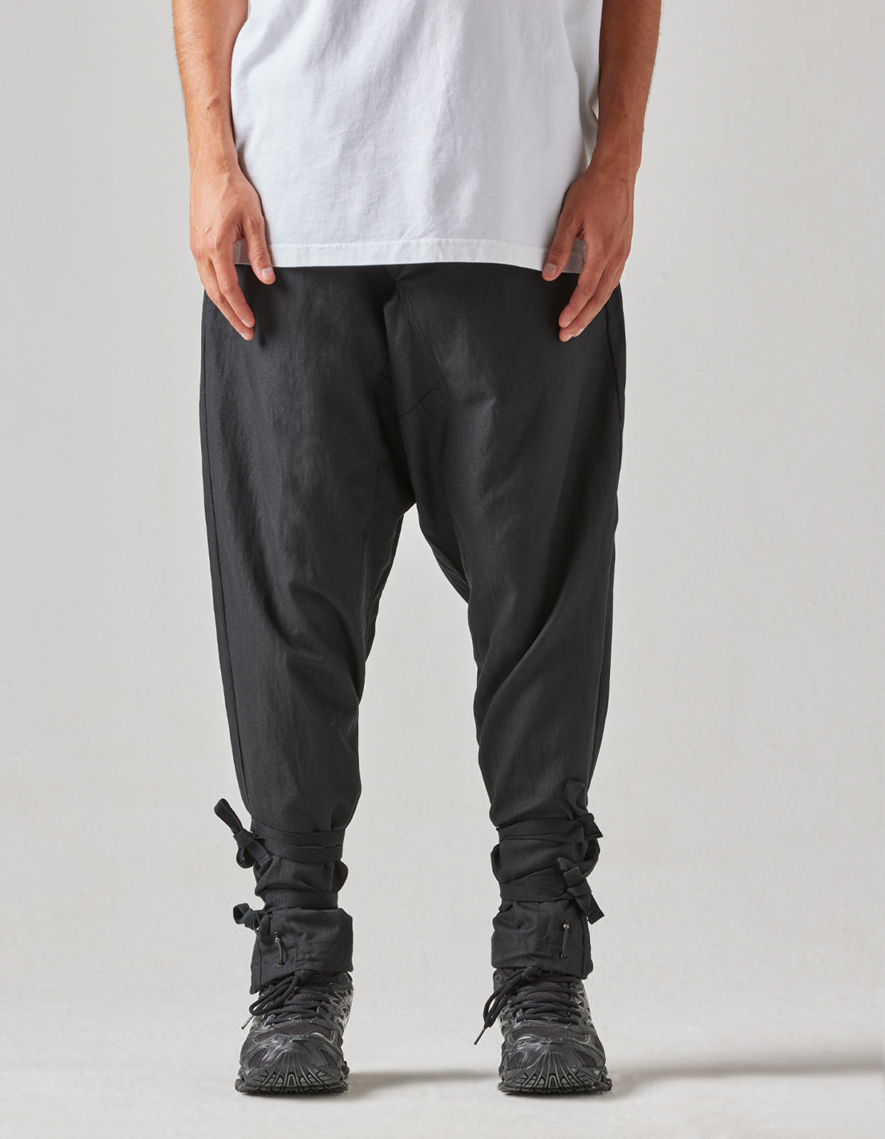 4590 Shinobi Hemp Track Pants Black