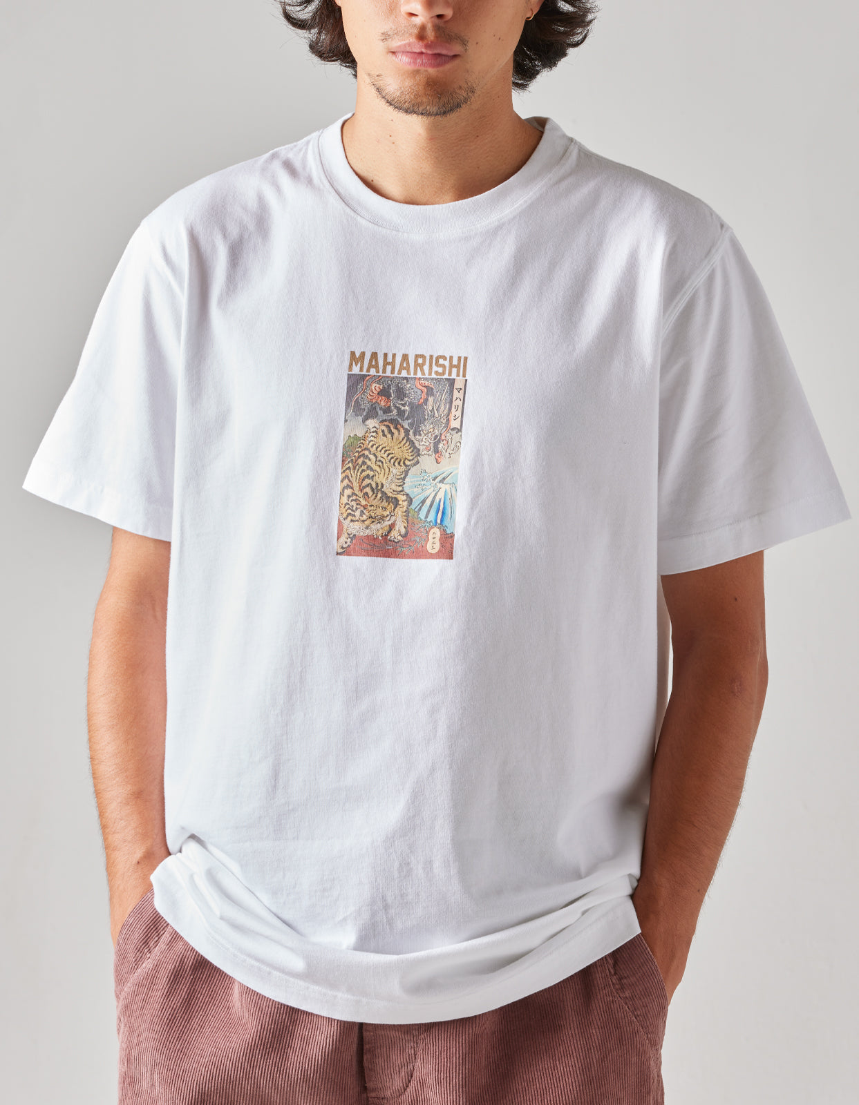 1078 Tiger vs. Dragon T-Shirt White