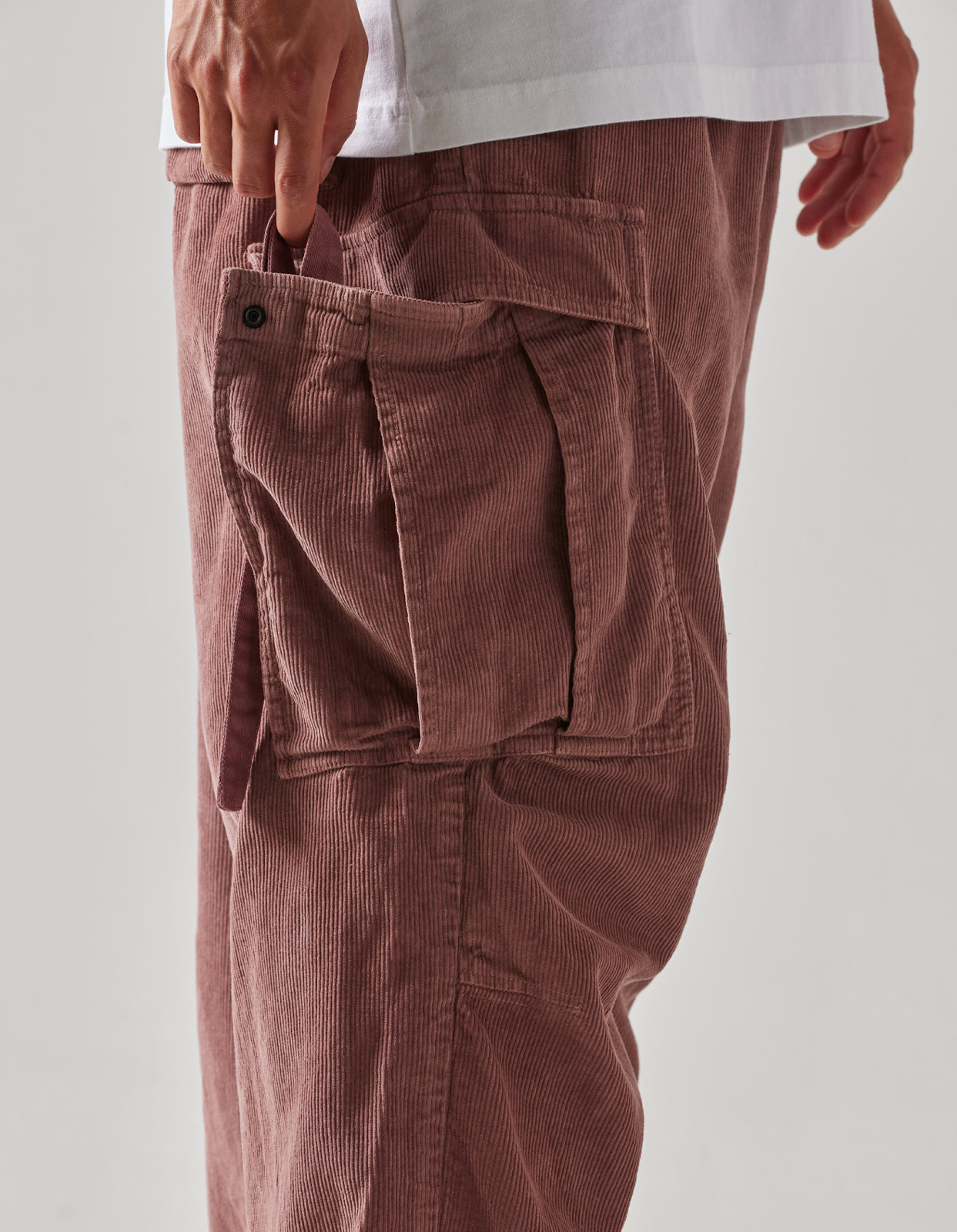 4569 Hemp Utility Cargo Track Pants Murasaki Purple