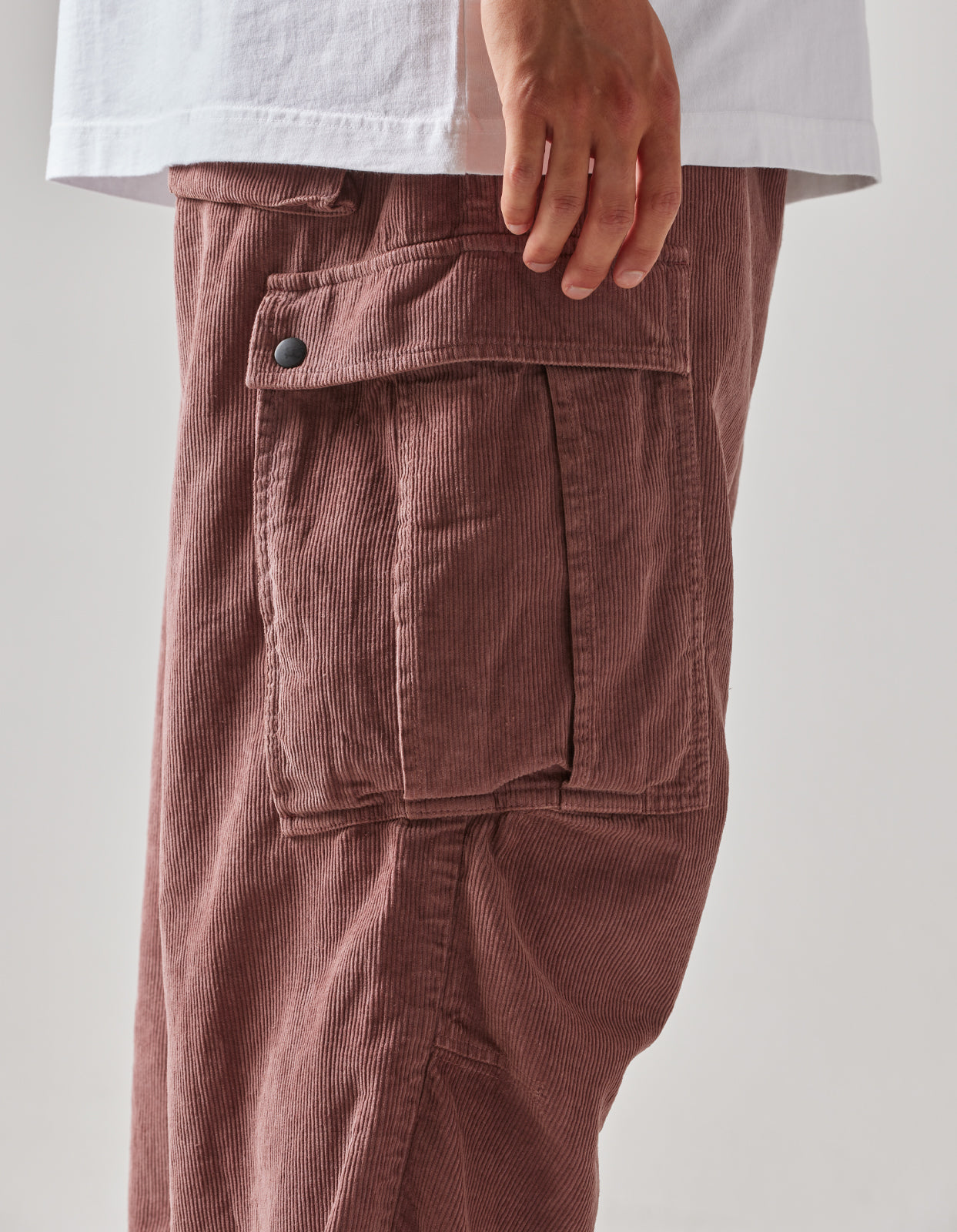 4569 Hemp Utility Cargo Track Pants Murasaki Purple