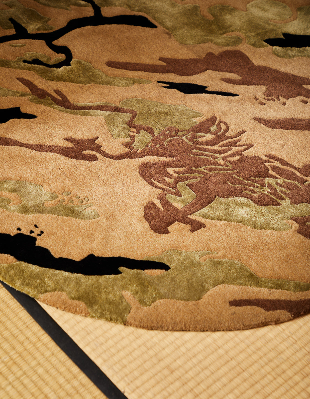 1108 DPM: Bonsai Forest Circular Rug Woodland