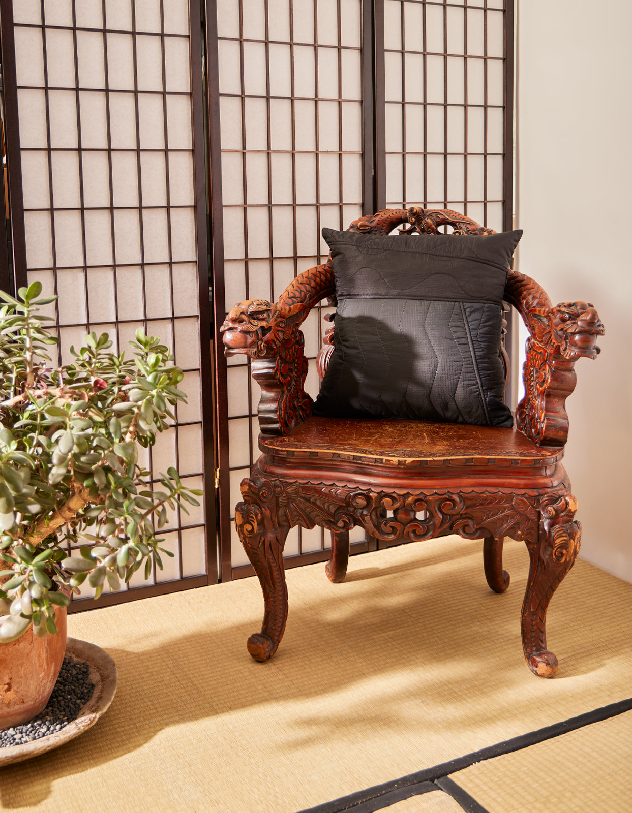 6428 TriQuilted Cushion · Vintage Military Surplus Black Black