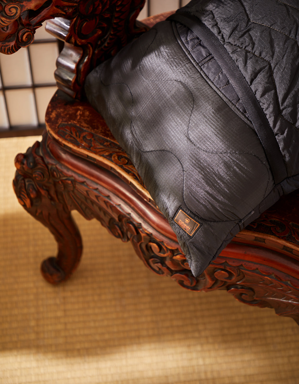 6428 TriQuilted Cushion · Vintage Military Surplus Black Black