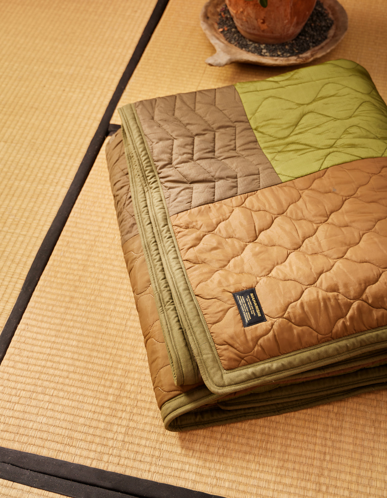 7030 Triquilted Bed Blanket · Military Surplus Olive