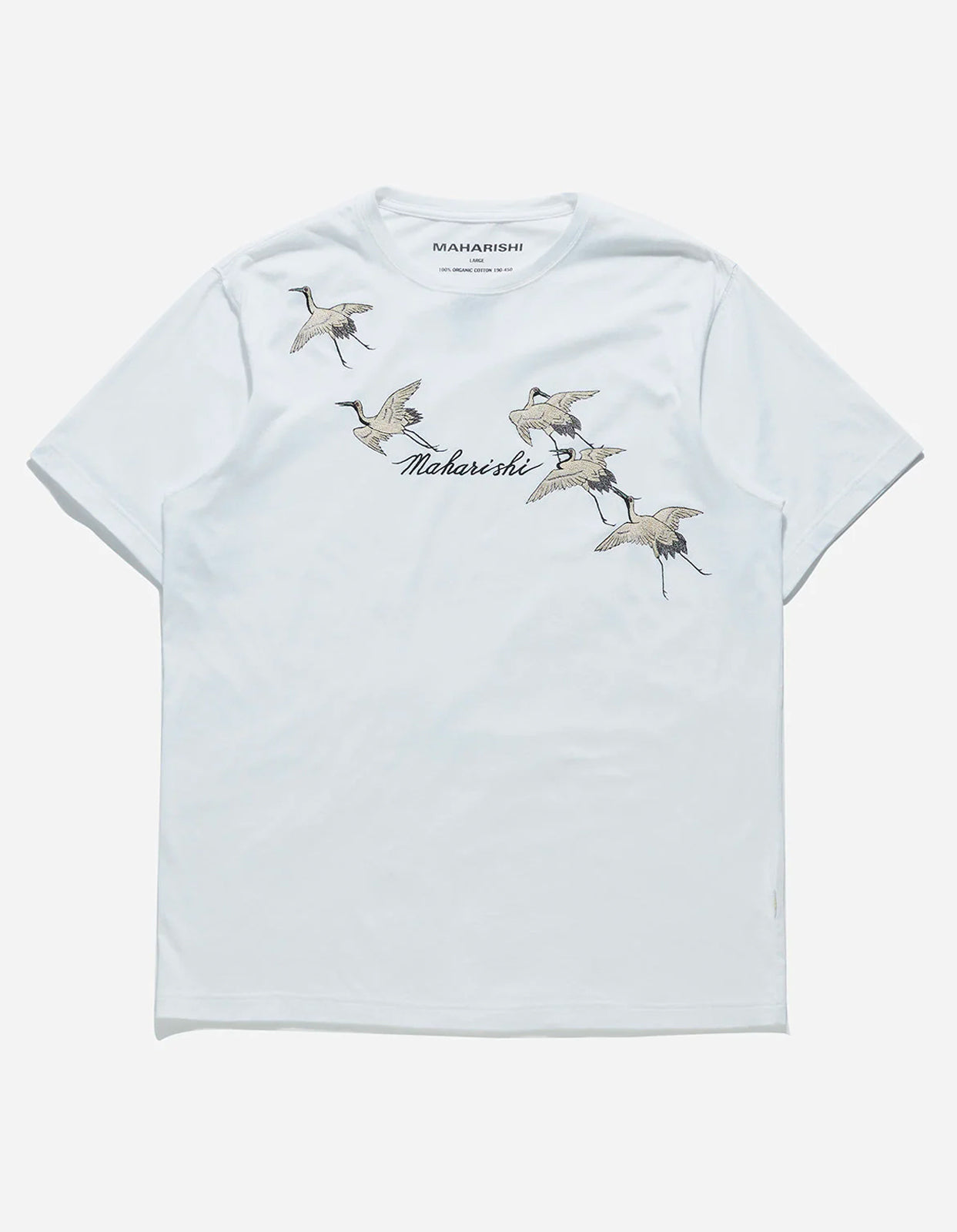4507 Flying Peace Cranes T-Shirt White