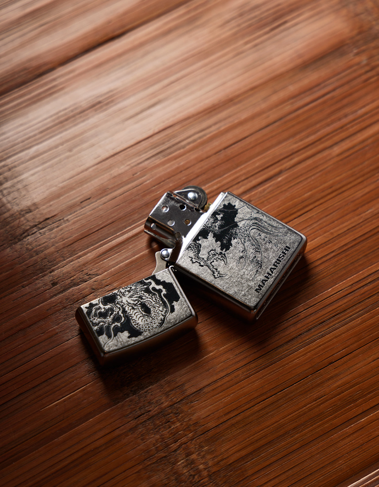 1125 Fire Dragon Engraved Zippo® Lighter Silver