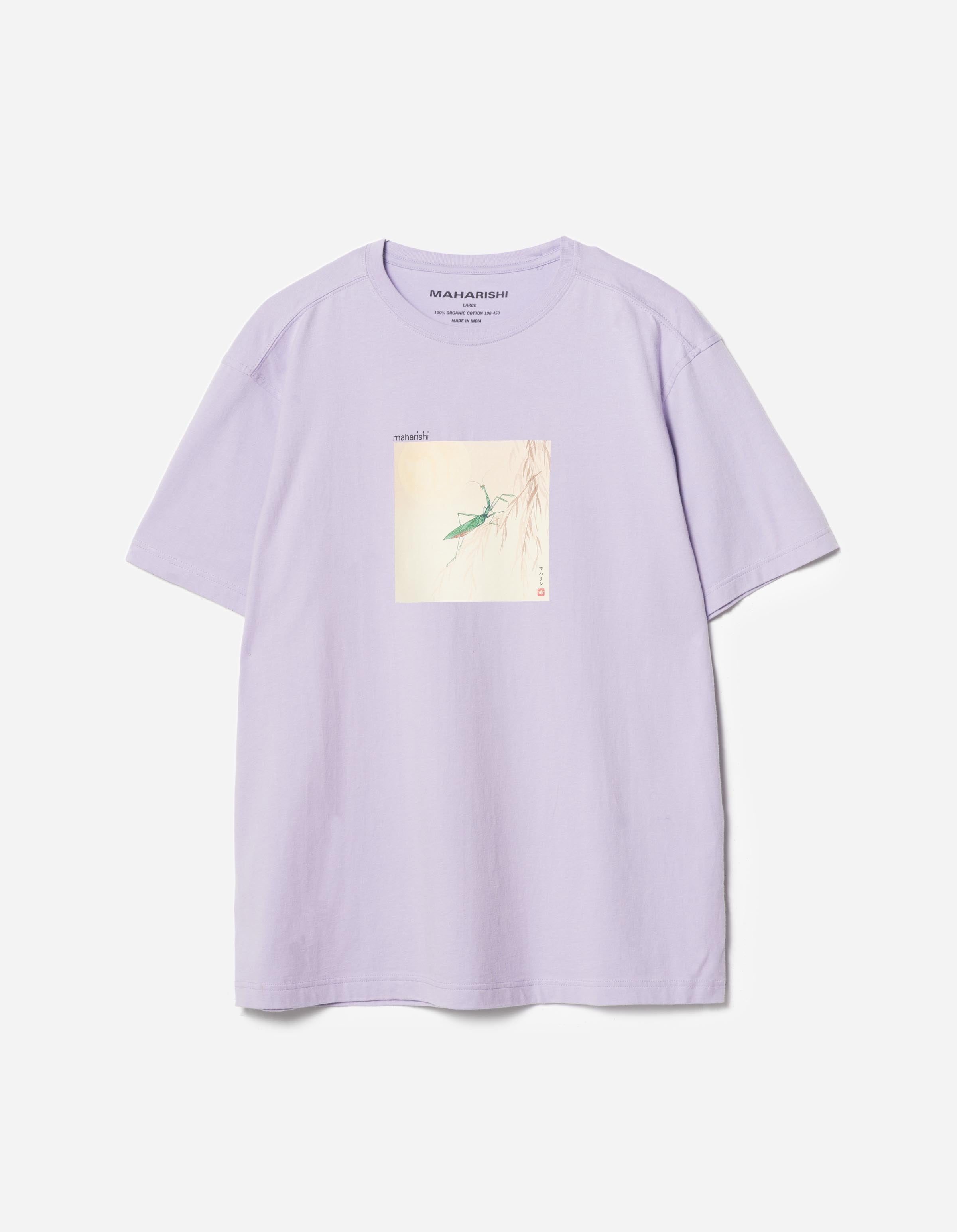 7554 Mantis and Temple Moon S/S T-Shirt Lavender – Maharishi