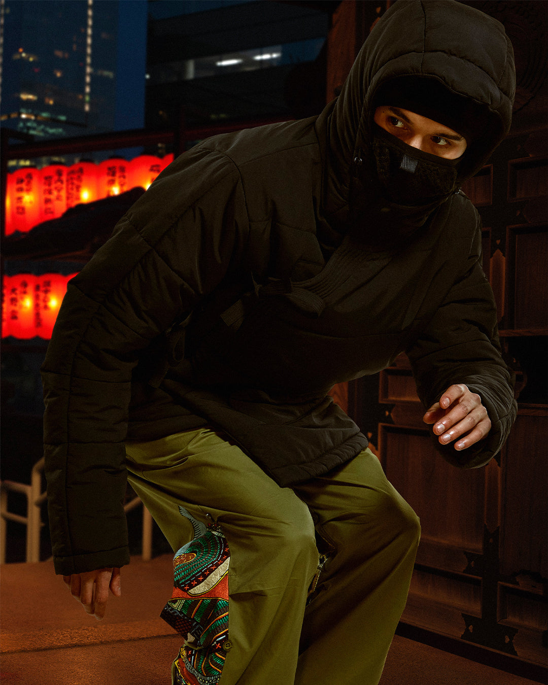 1077 Primaloft® Padded Tech Parka Black