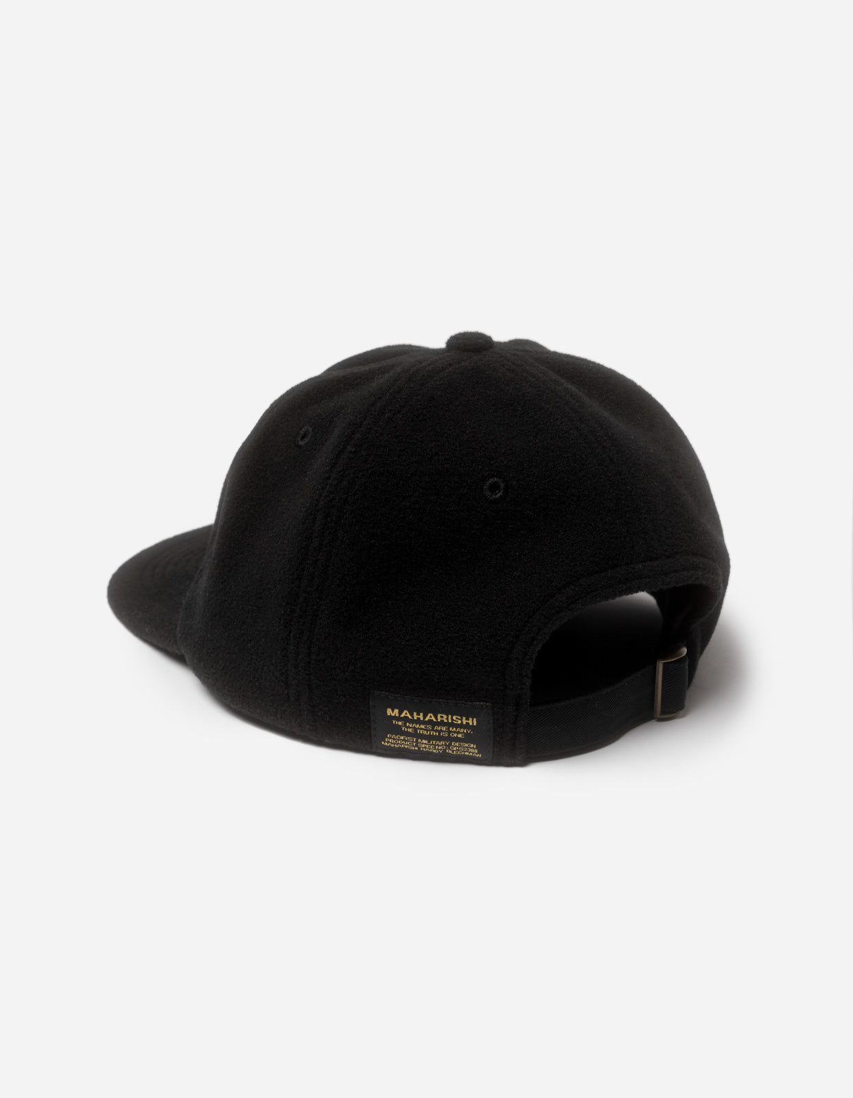 1122 Waterproof Fleece 6 Panel Cap Black
