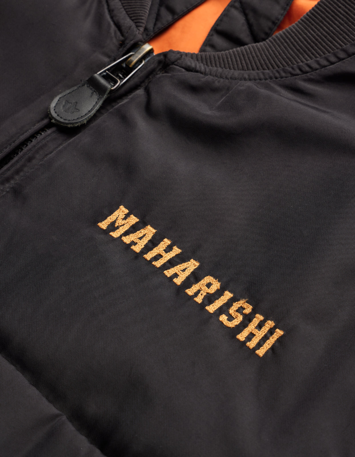 4534 Fire Phoenix MA1 Flight Jacket Black