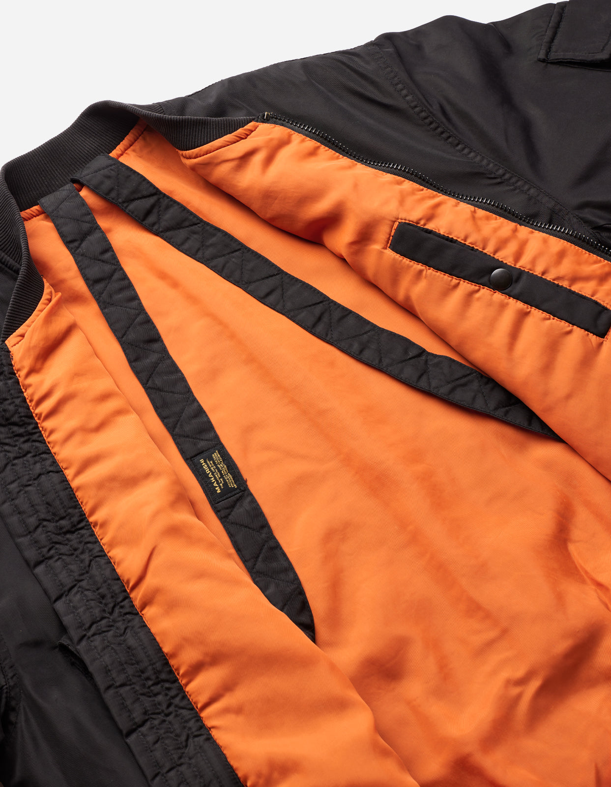4534 Fire Phoenix MA1 Flight Jacket Black