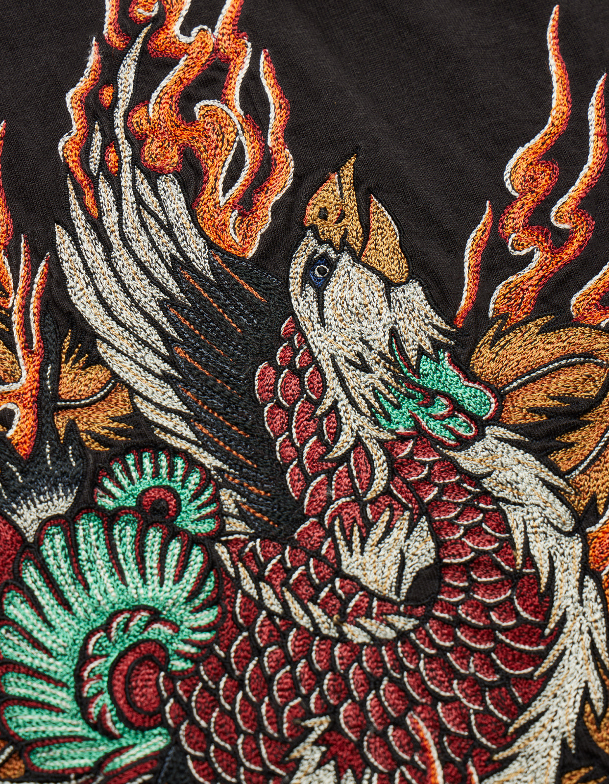 4536 Fire Phoenix L/S T-Shirt Black