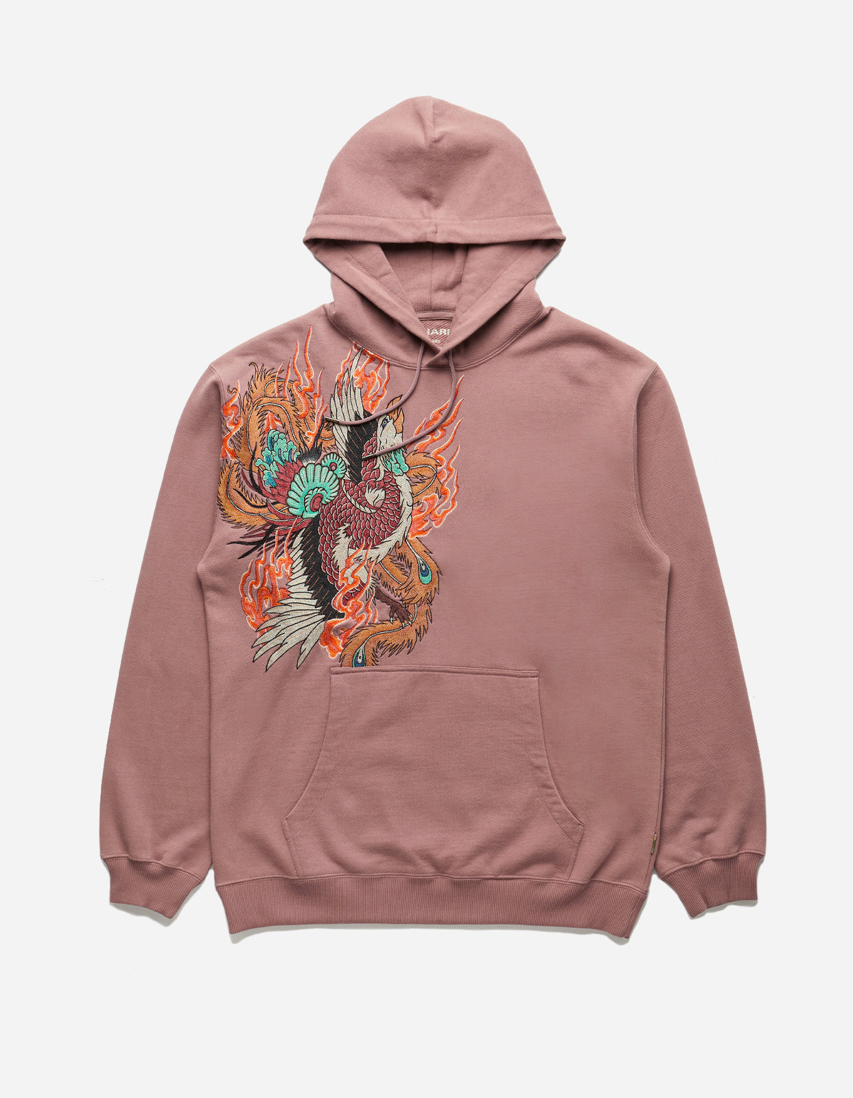 4537 Fire Phoenix Hooded Sweat Murasaki Purple