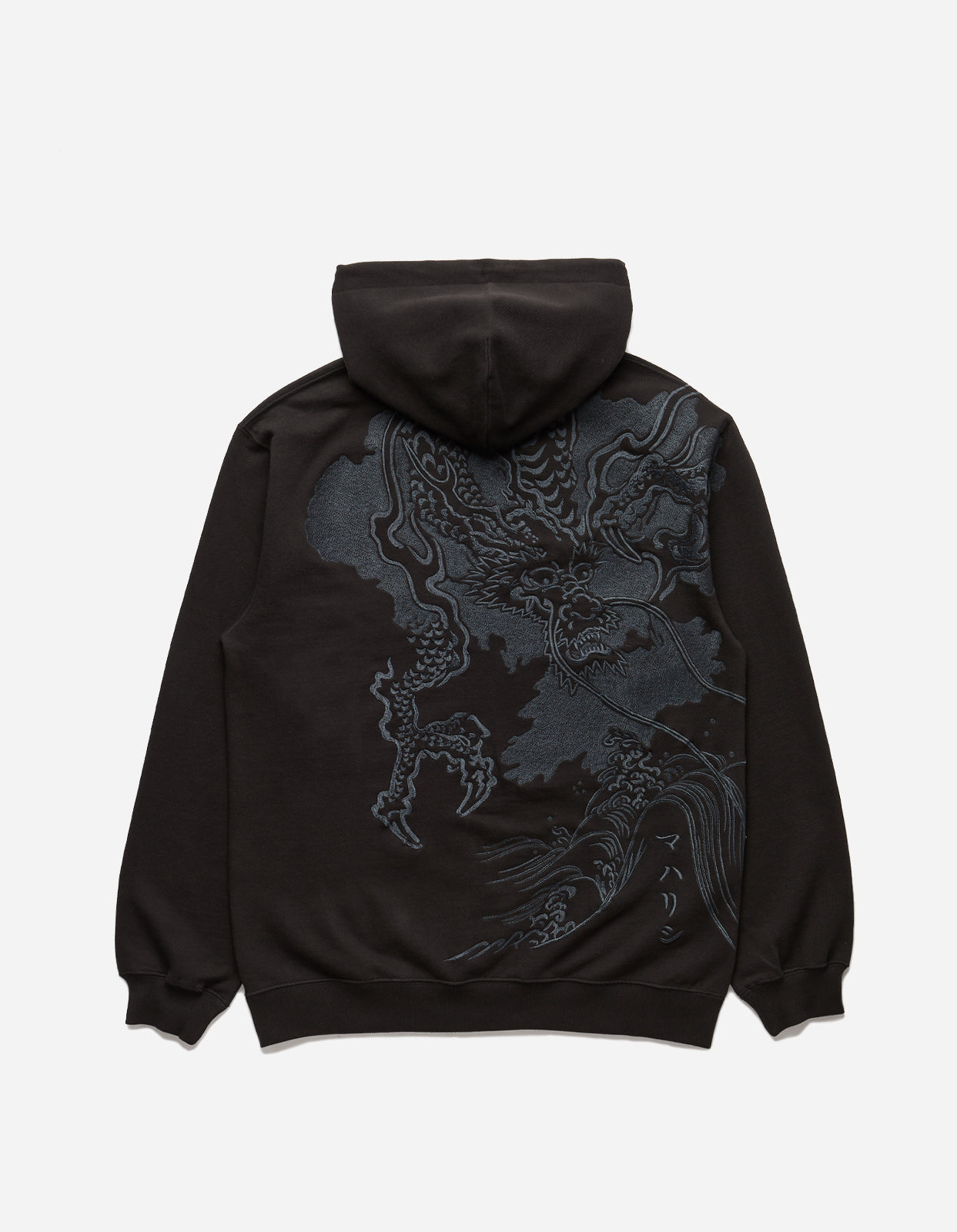 4539 Sue-Ryu Tonal Hooded Sweat Black