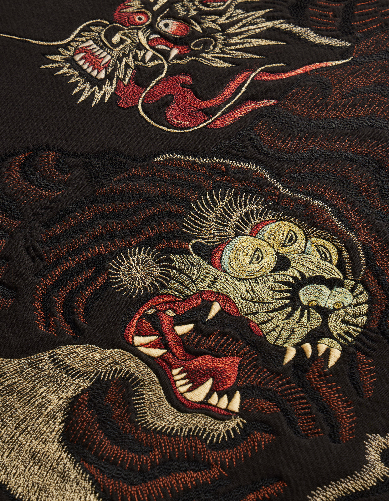4545 Nekomata Embroidered Crew Sweat Black