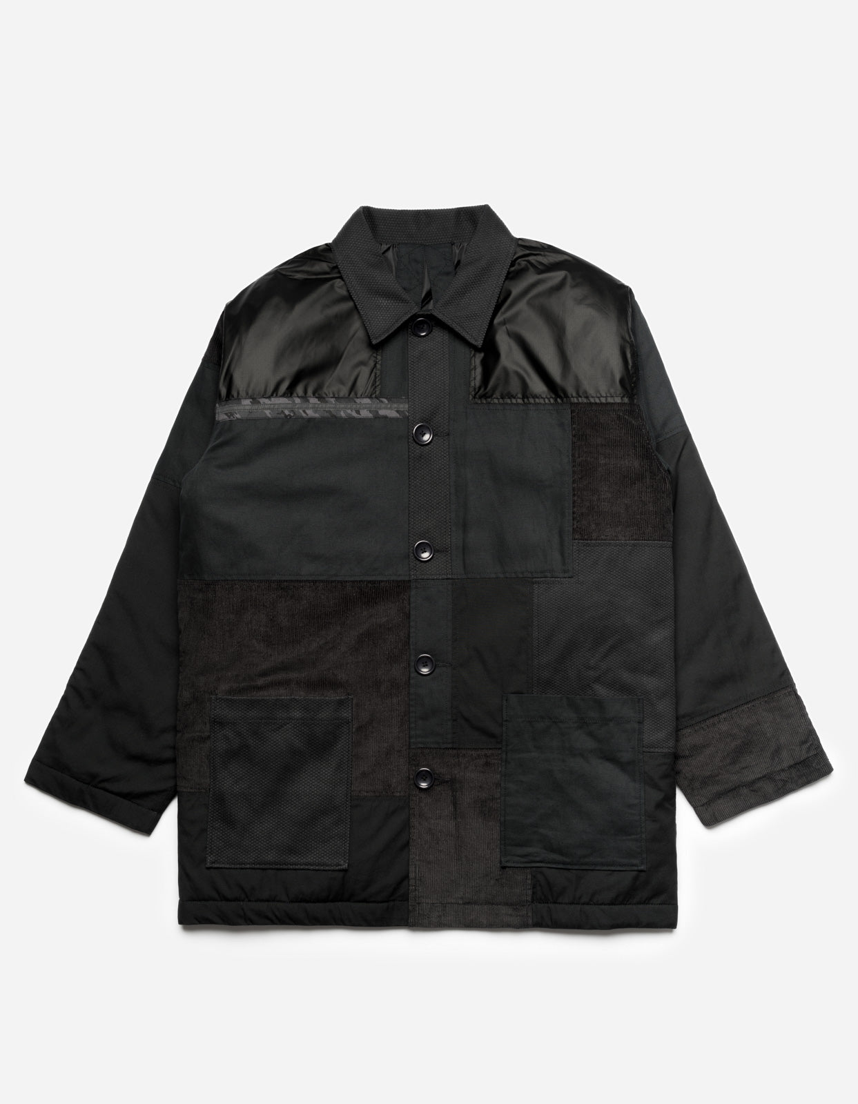 4559 Patchwork Donkey Jacket Black