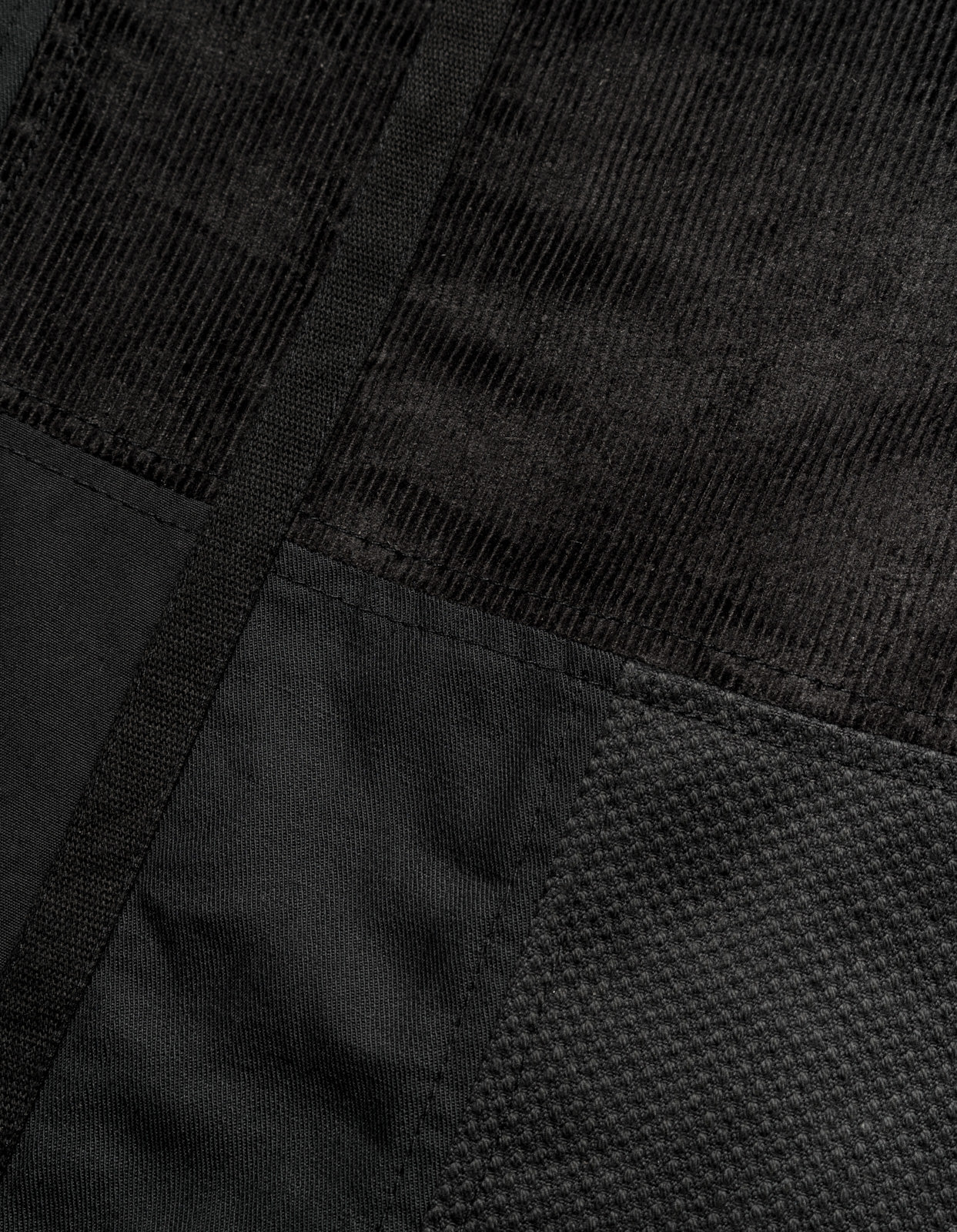 4559 Patchwork Donkey Jacket Black