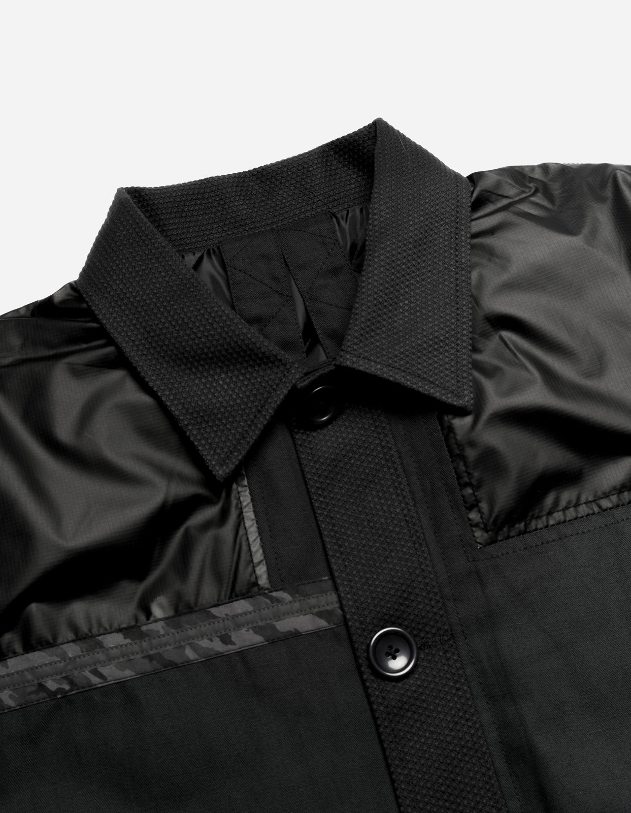 4559 Patchwork Donkey Jacket Black