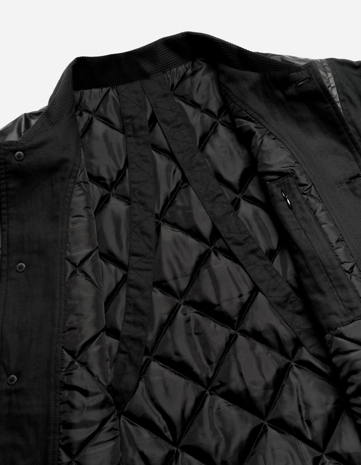 4559 Patchwork Donkey Jacket Black