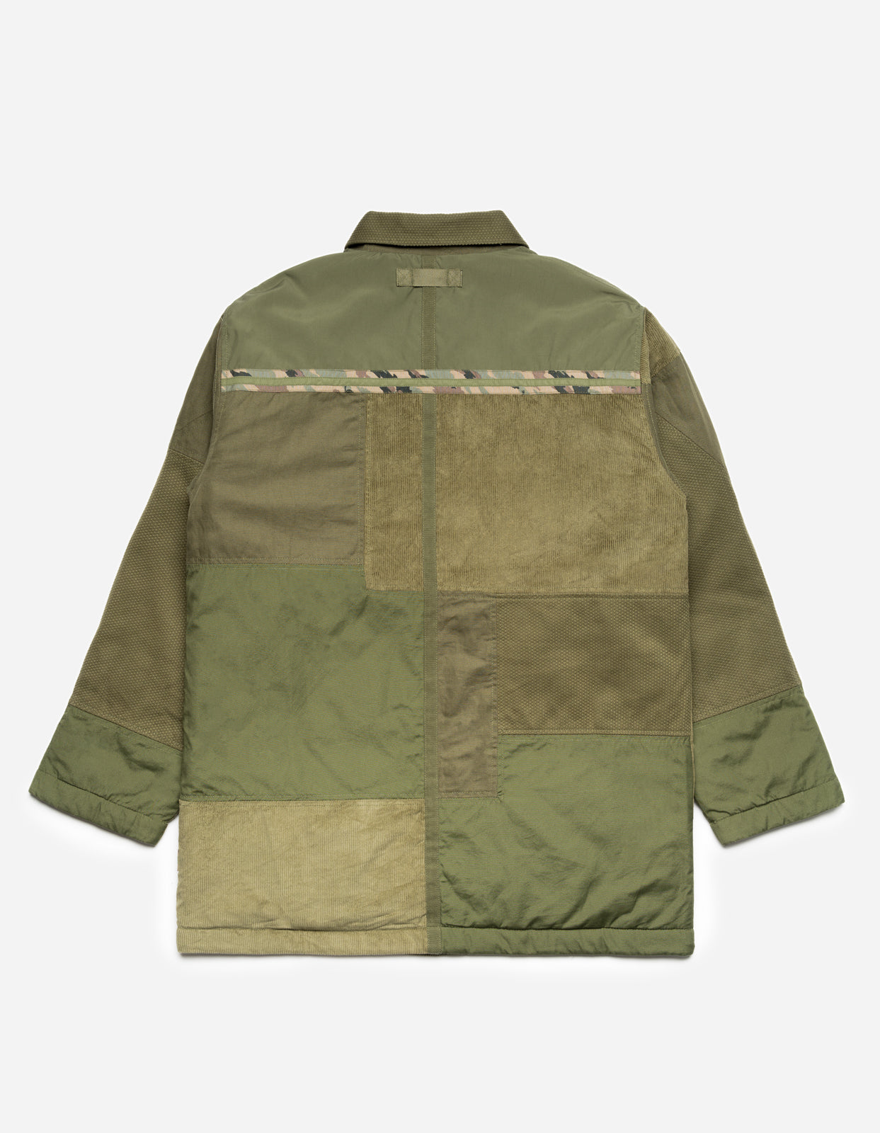 4559 Patchwork Donkey Jacket Olive