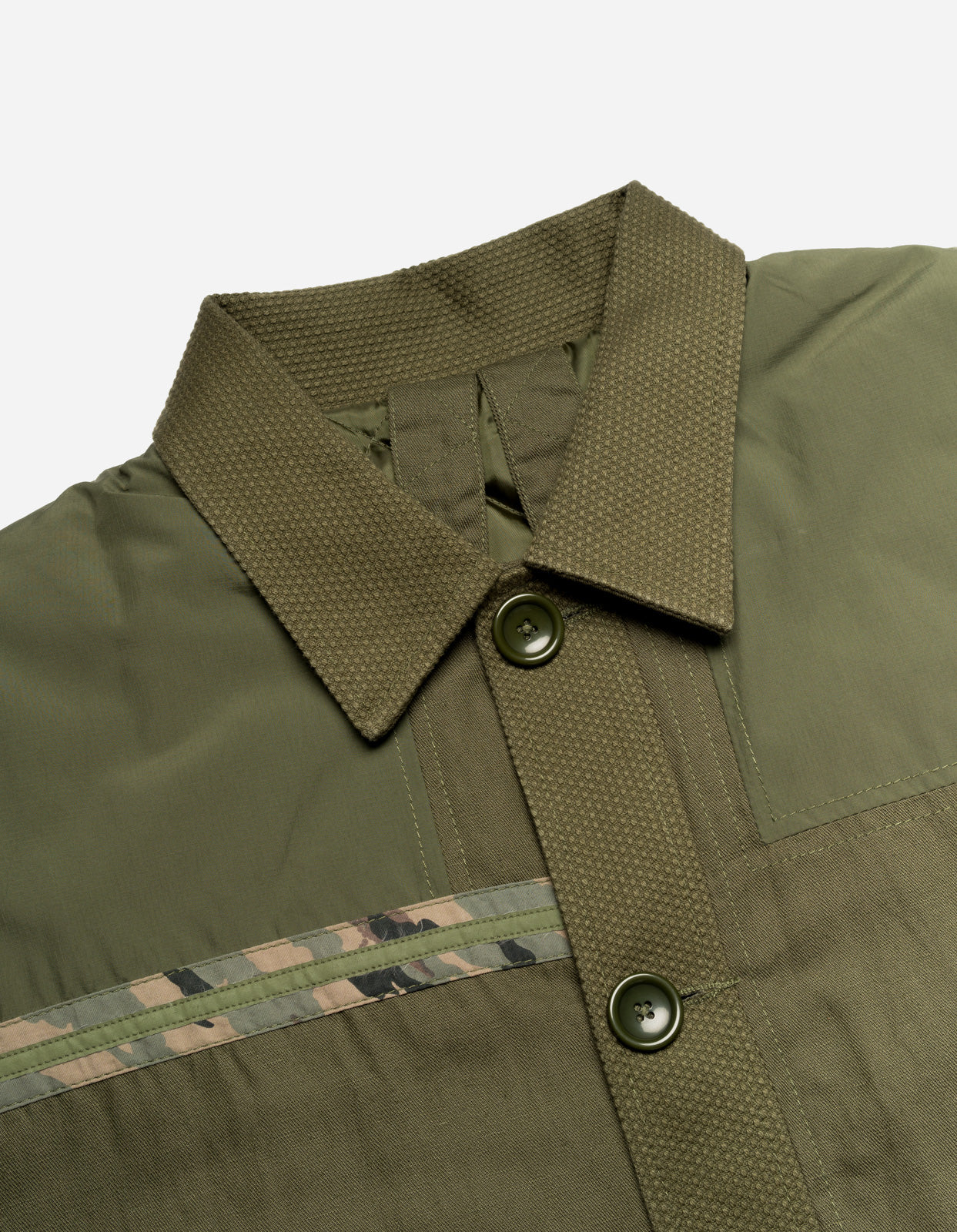 4559 Patchwork Donkey Jacket Olive