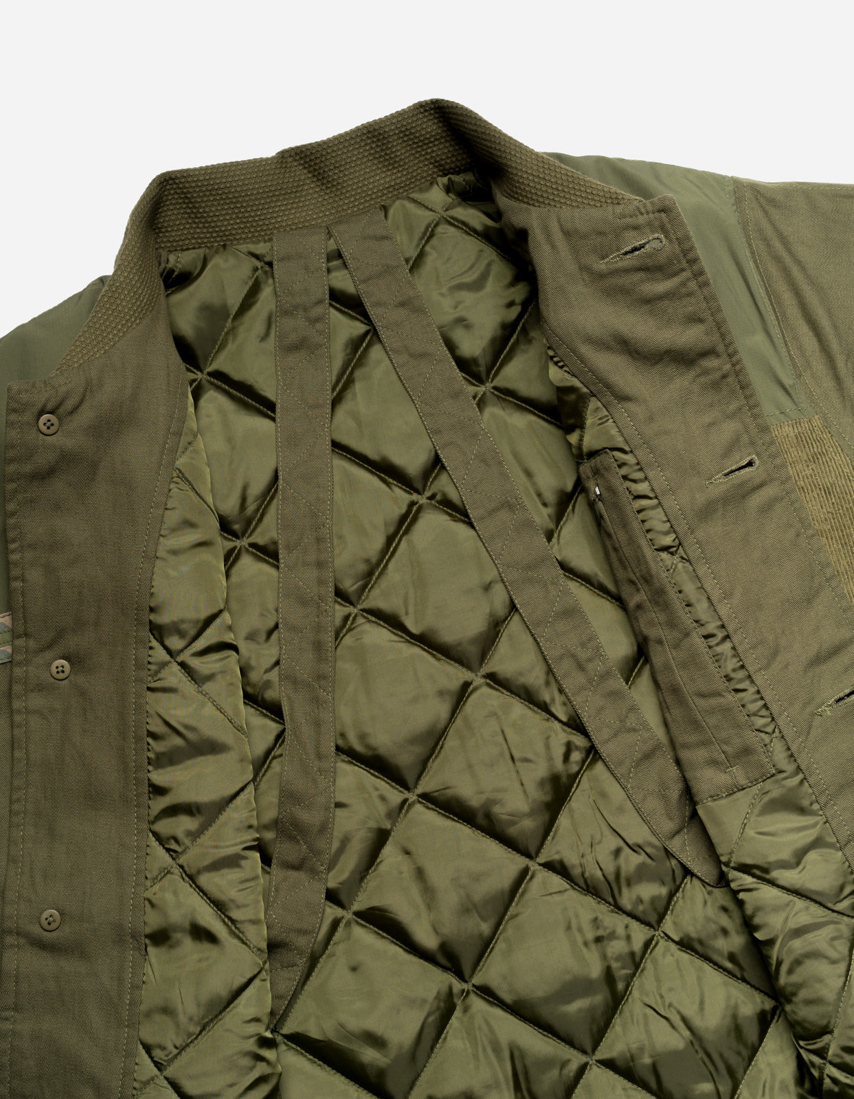 4559 Patchwork Donkey Jacket Olive