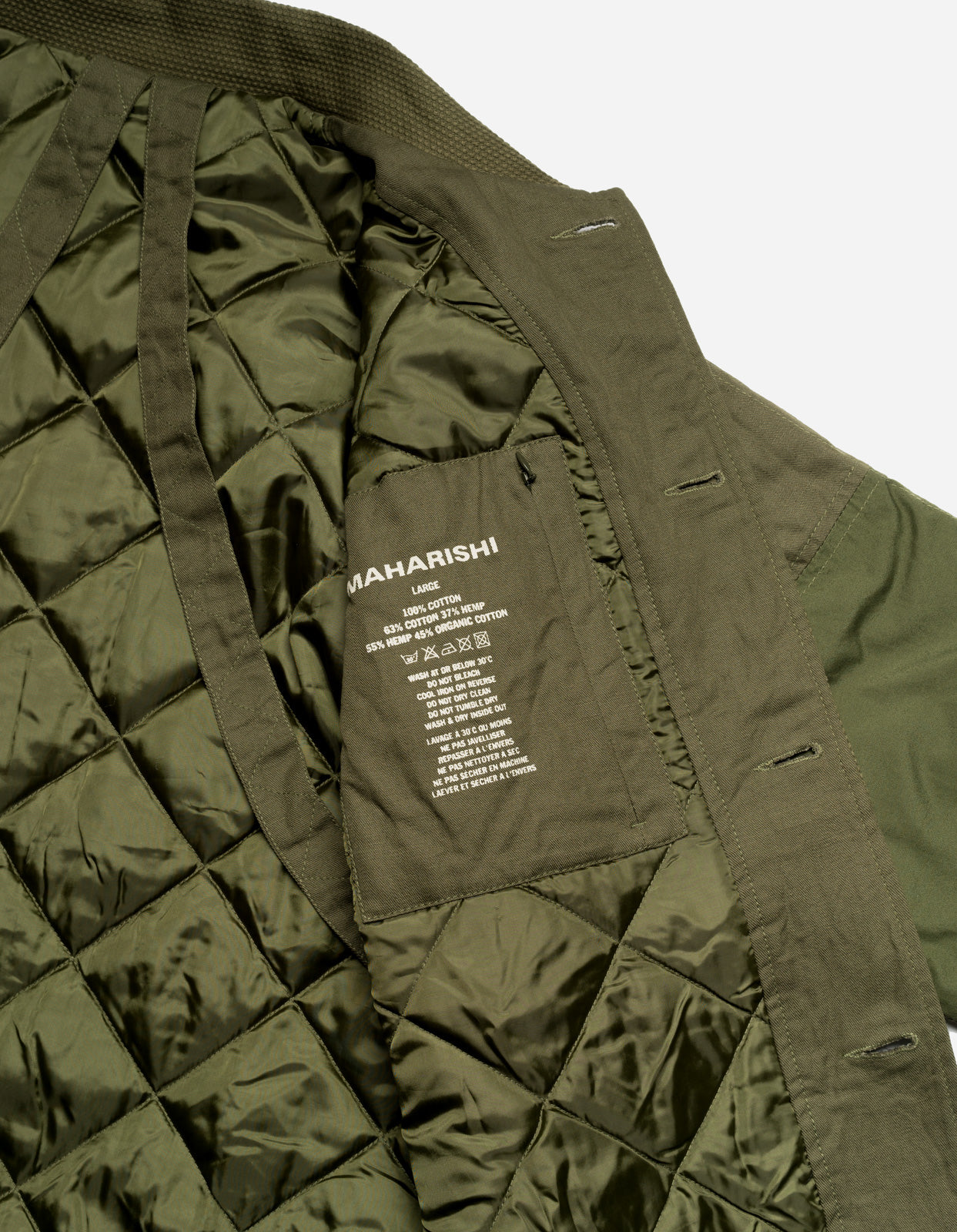 4559 Patchwork Donkey Jacket Olive