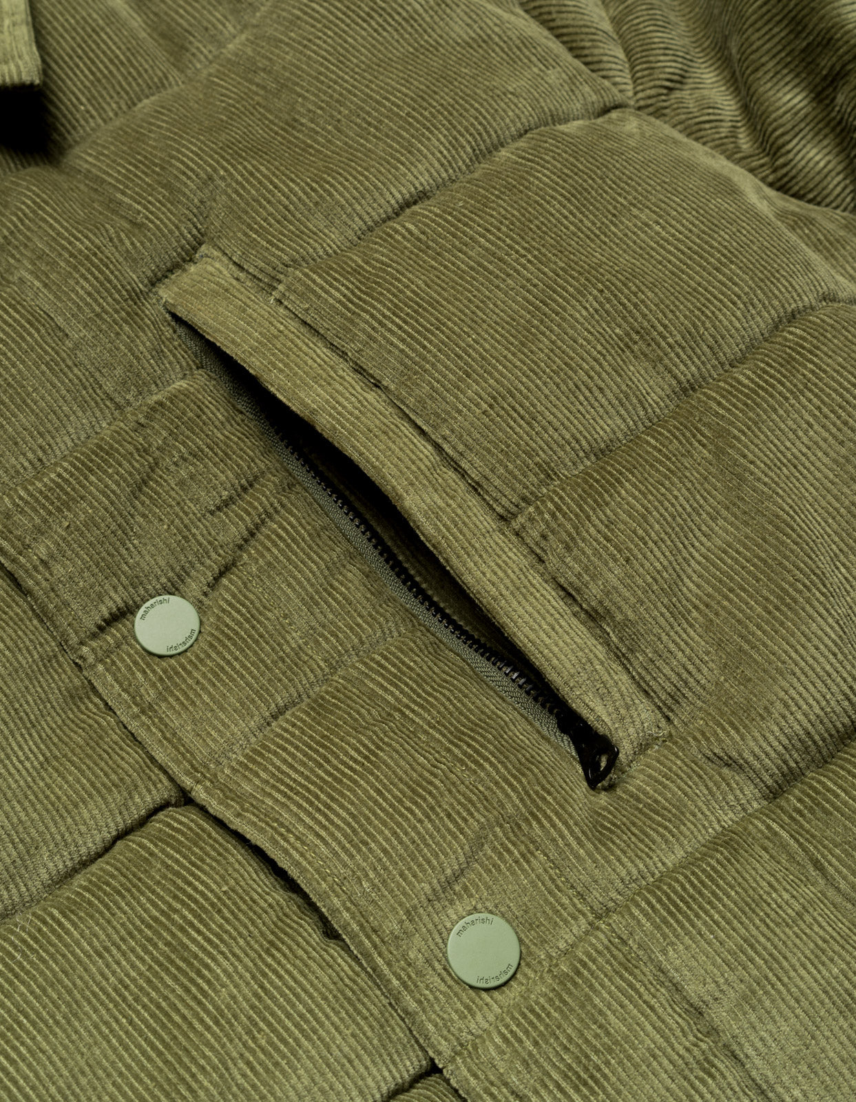 4571 Hemp Cord Padded Shirt Olive OG-107F